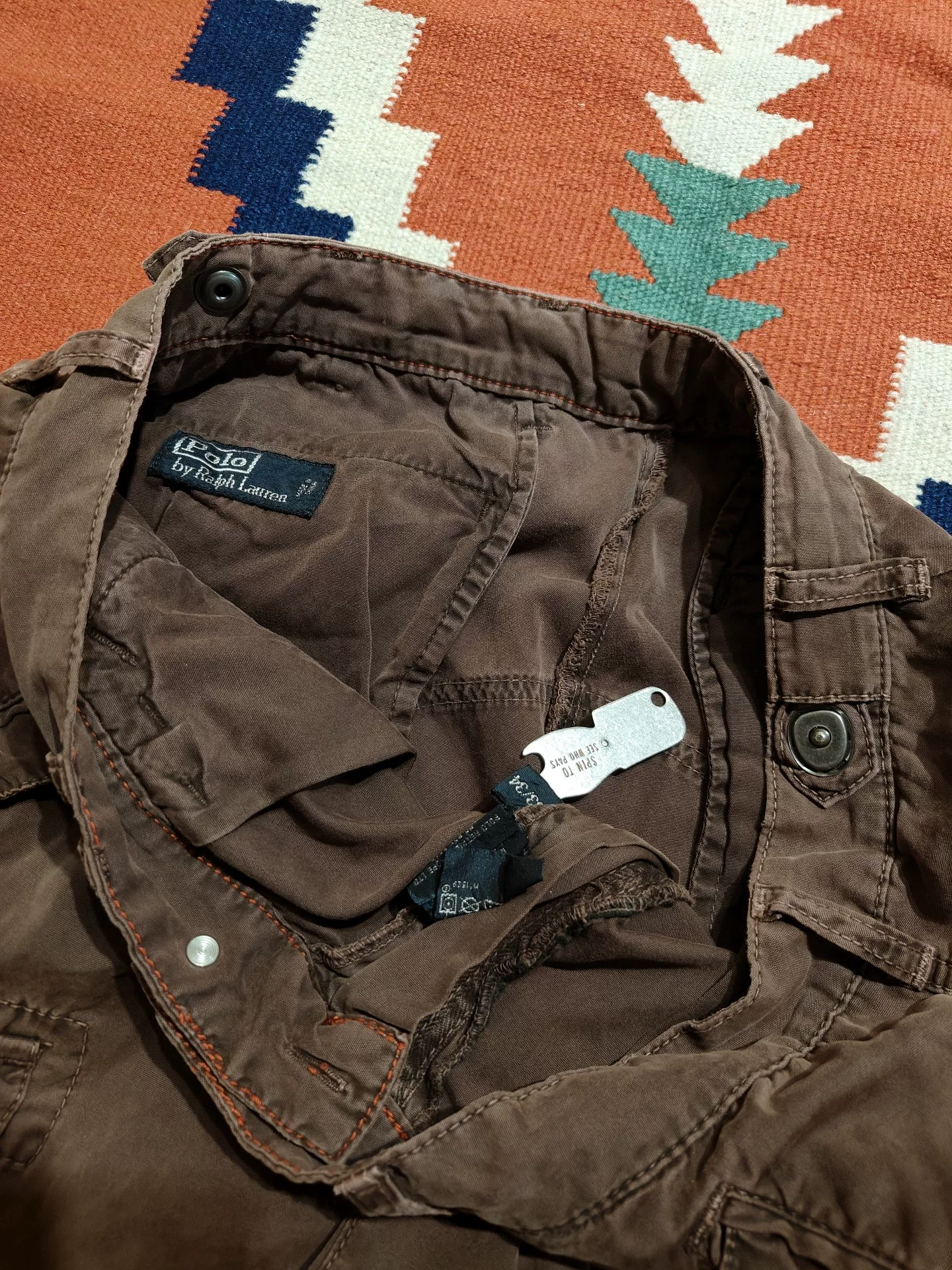 Ralph Lauren Brown Cargo Pants — back