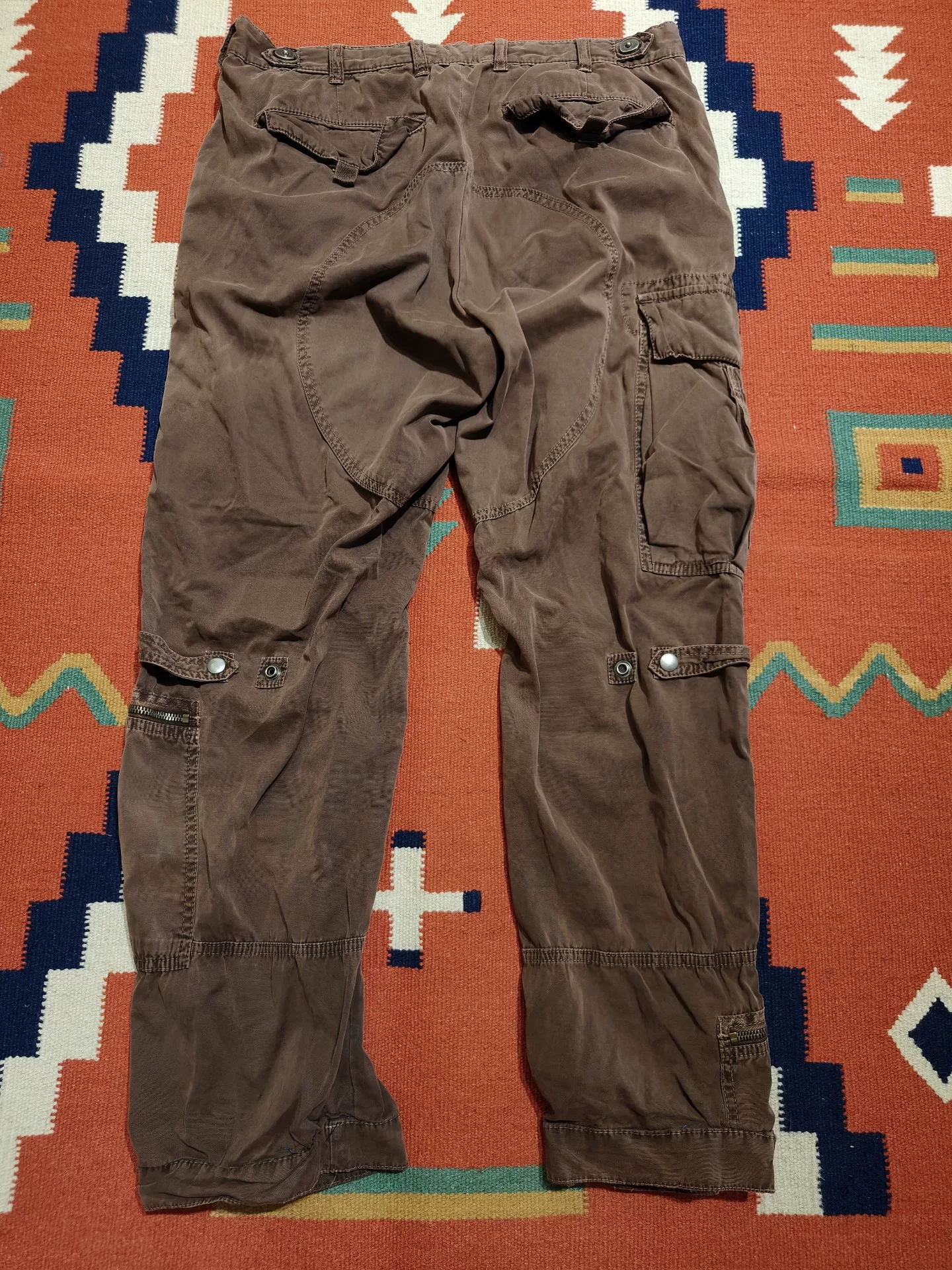 Ralph Lauren Brown Cargo Pants — detail