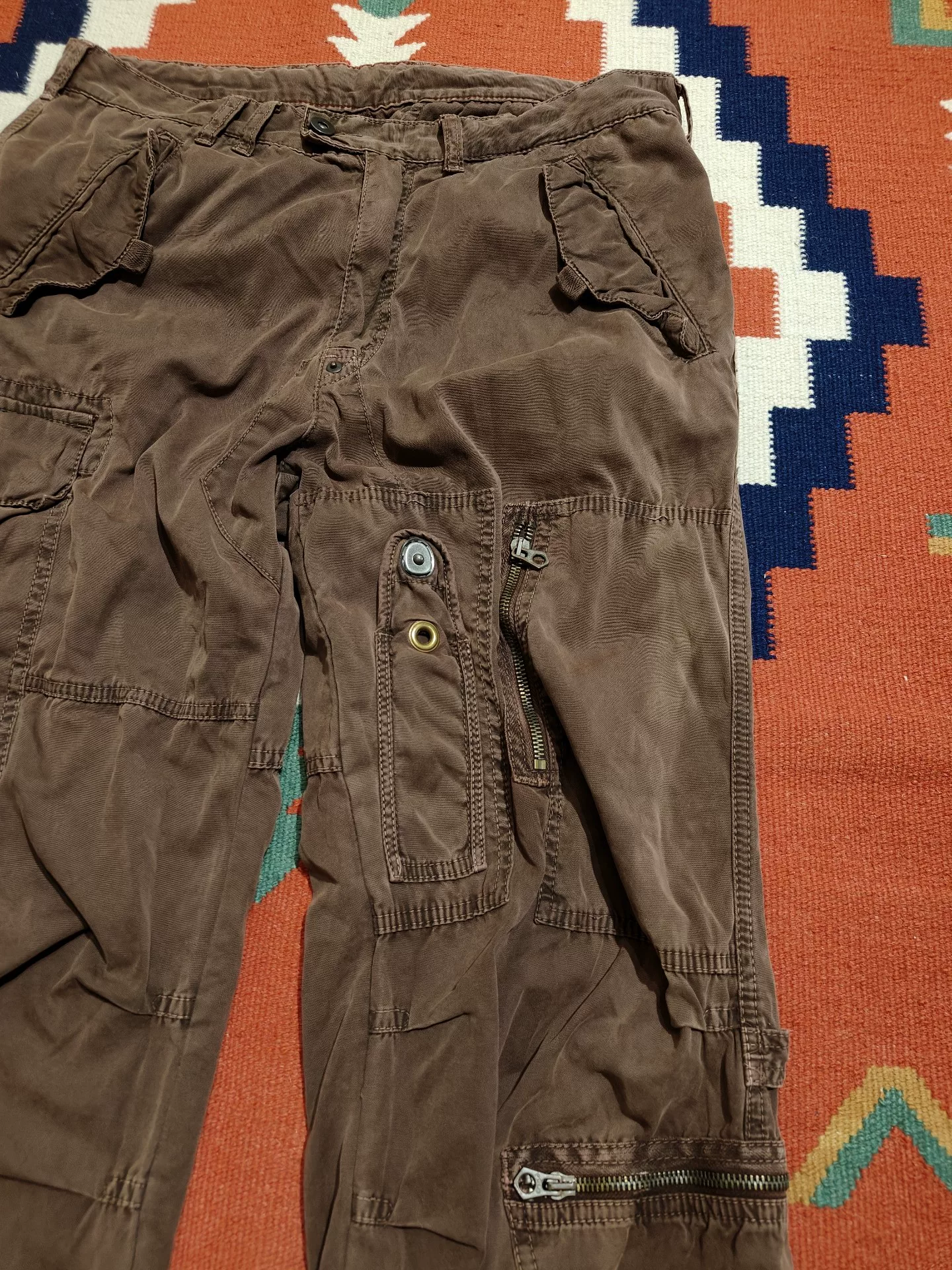 Ralph Lauren Brown Cargo Pants — front