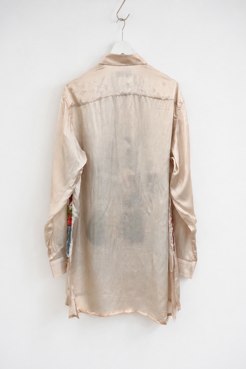 Yohji Yamamoto 95AW Beige Print Shirt — front