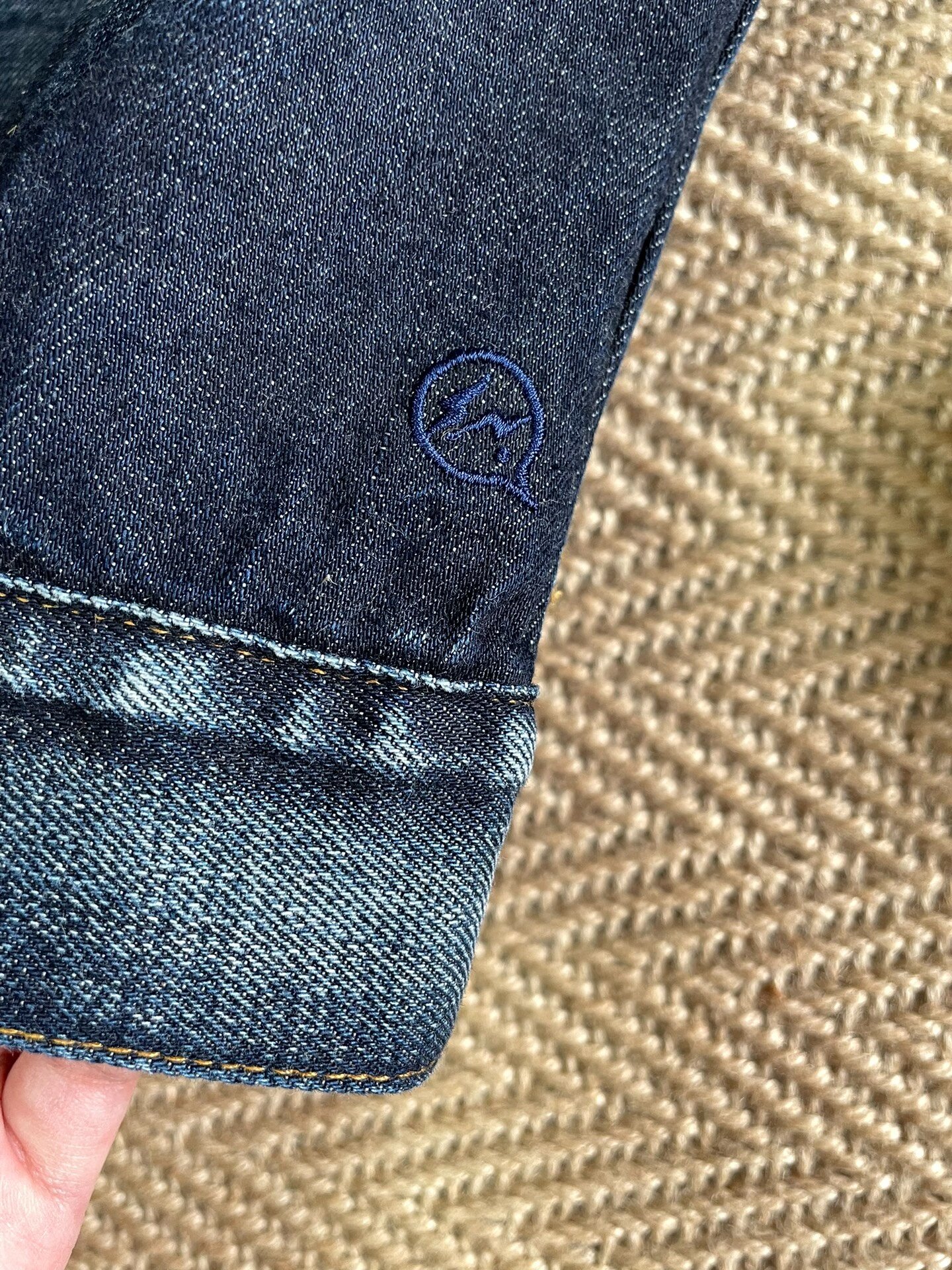 Vanquish & Fragment Washed Patchwork Denim Jacket — back