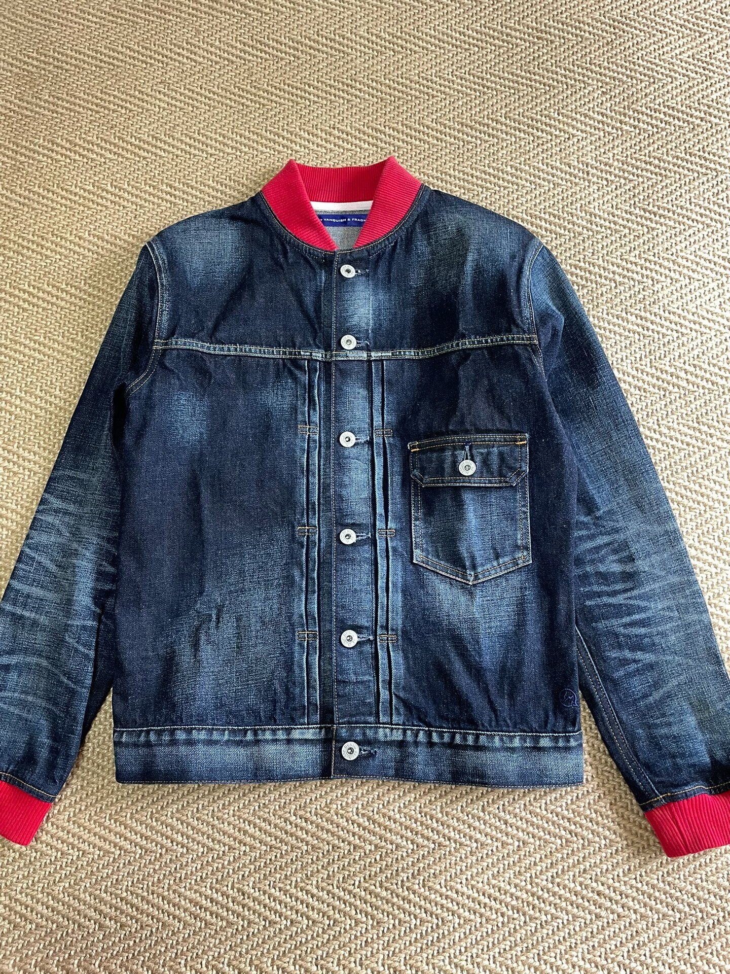 Vanquish & Fragment Washed Patchwork Denim Jacket