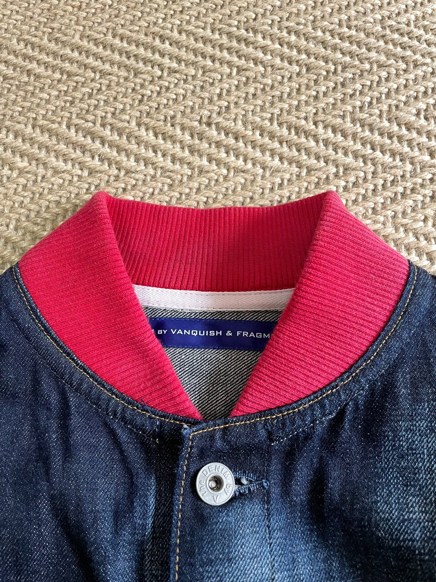 Vanquish & Fragment Washed Patchwork Denim Jacket — detail