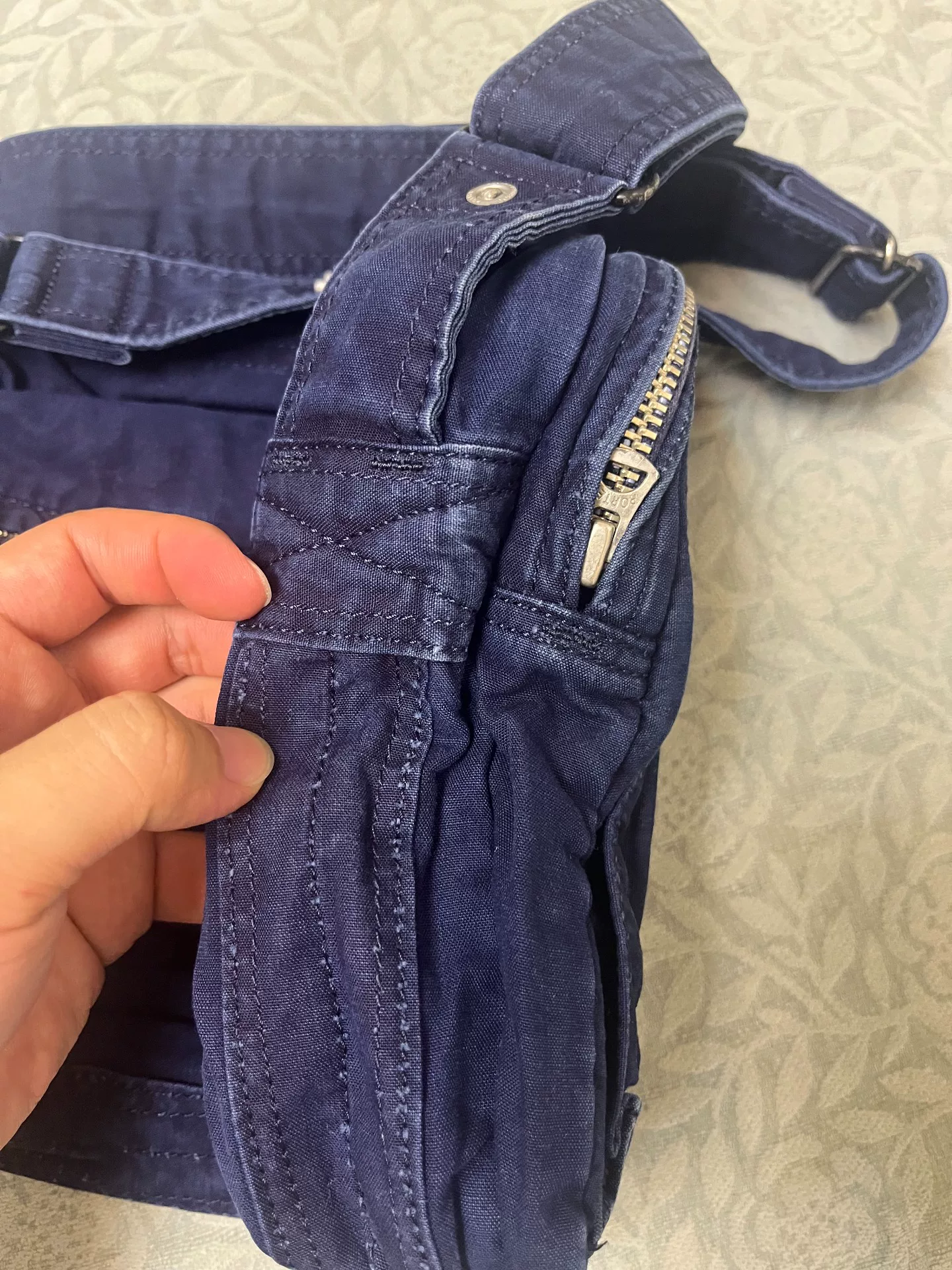 Porter Classic Indigo Crossbody Bag — back