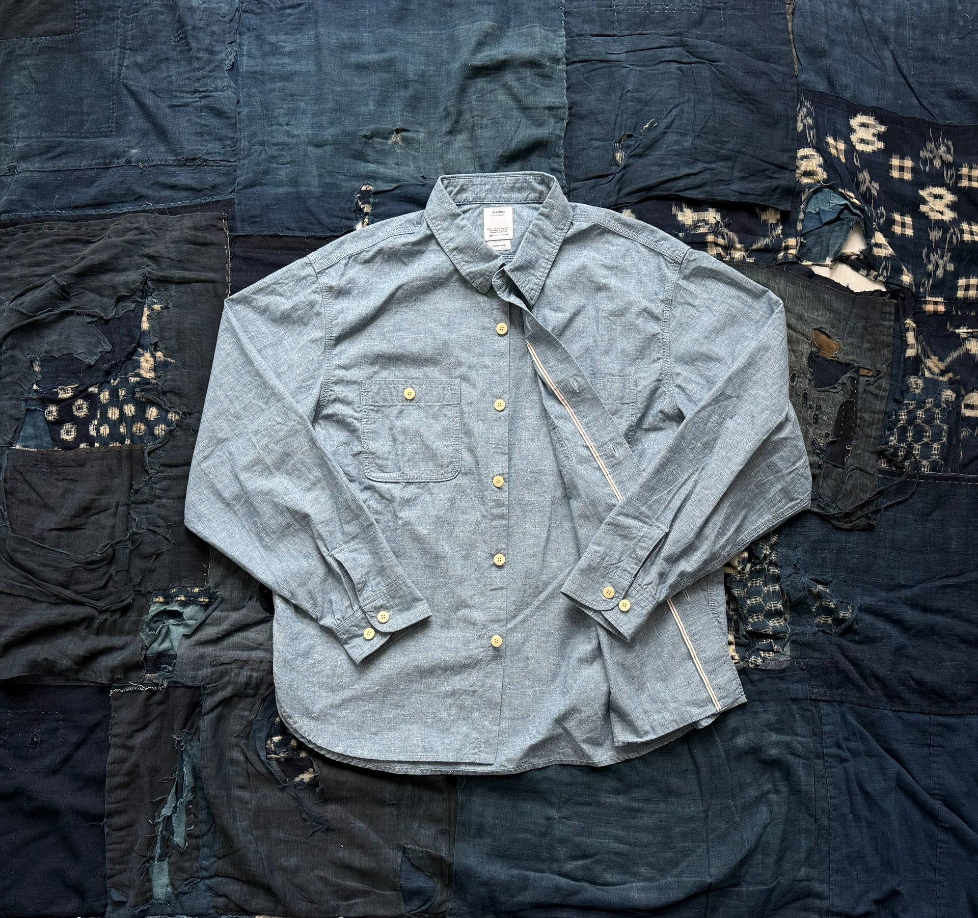 VISVIM 26SS BRIGGS CHAMBRAY SHIRT — front