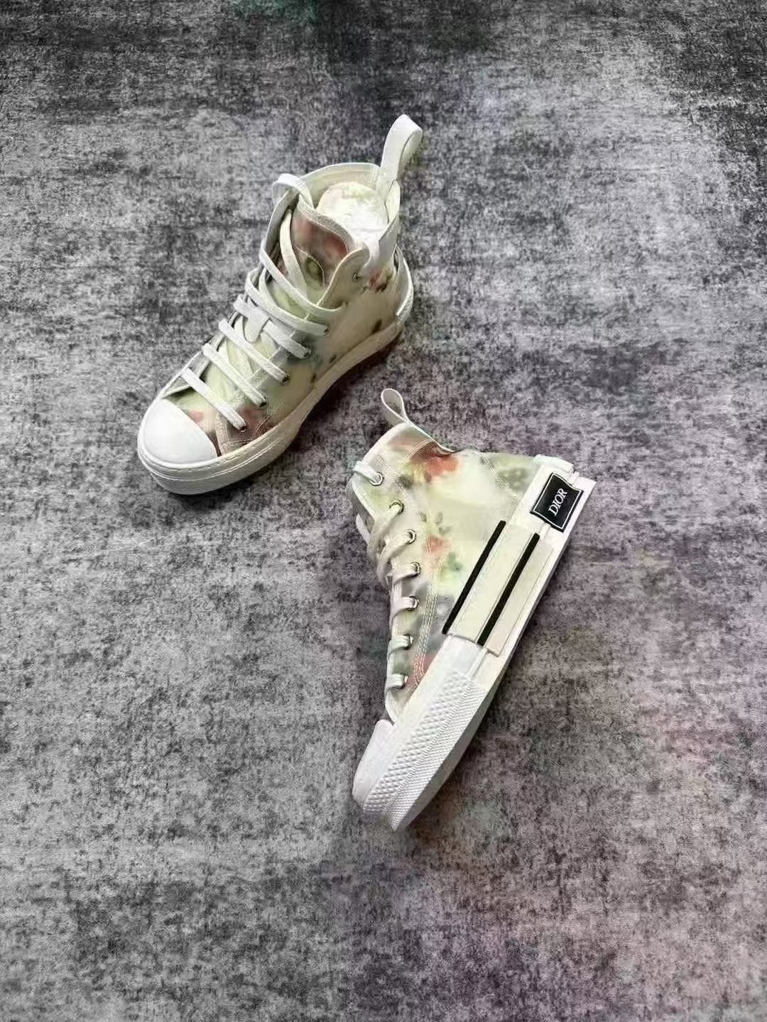 Dior B23 Floral High-Top Sneakers