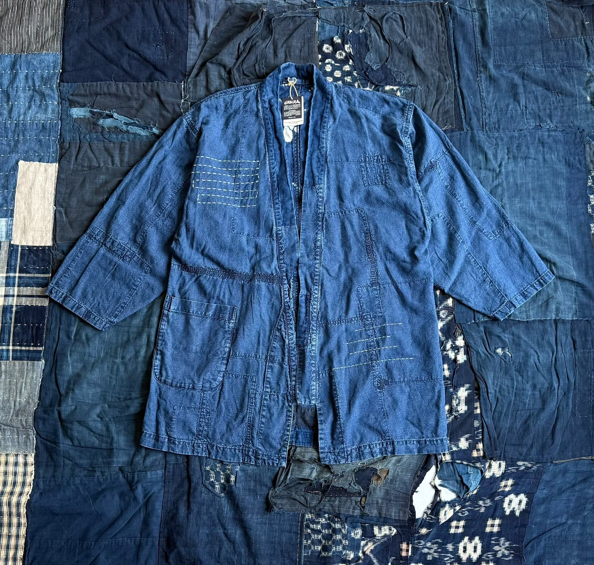 Blue Blue Japan Indigo Robe Coat