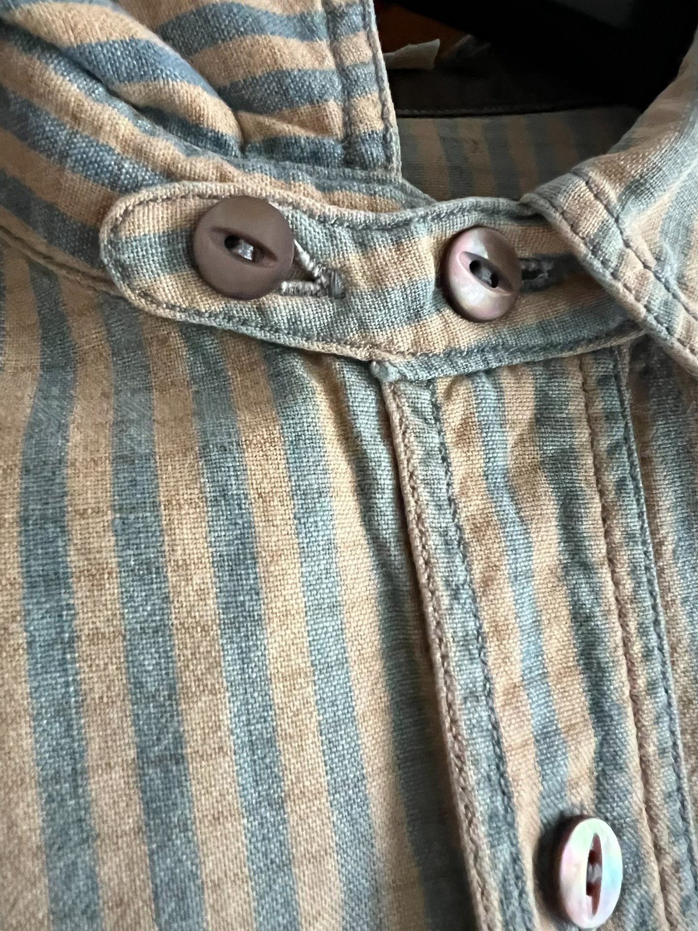 Old Joe Japanese Striped Work Shirt — back