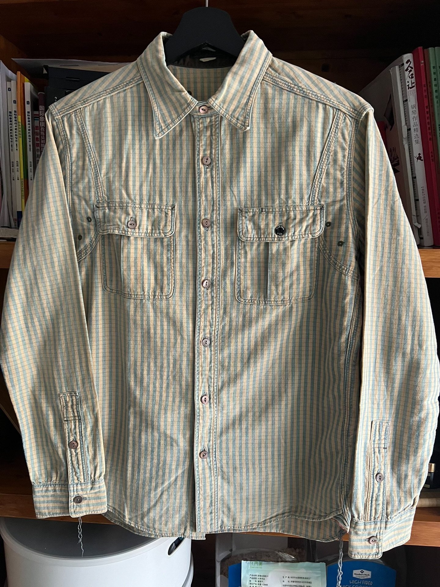 Old Joe Japanese Striped Work Shirt