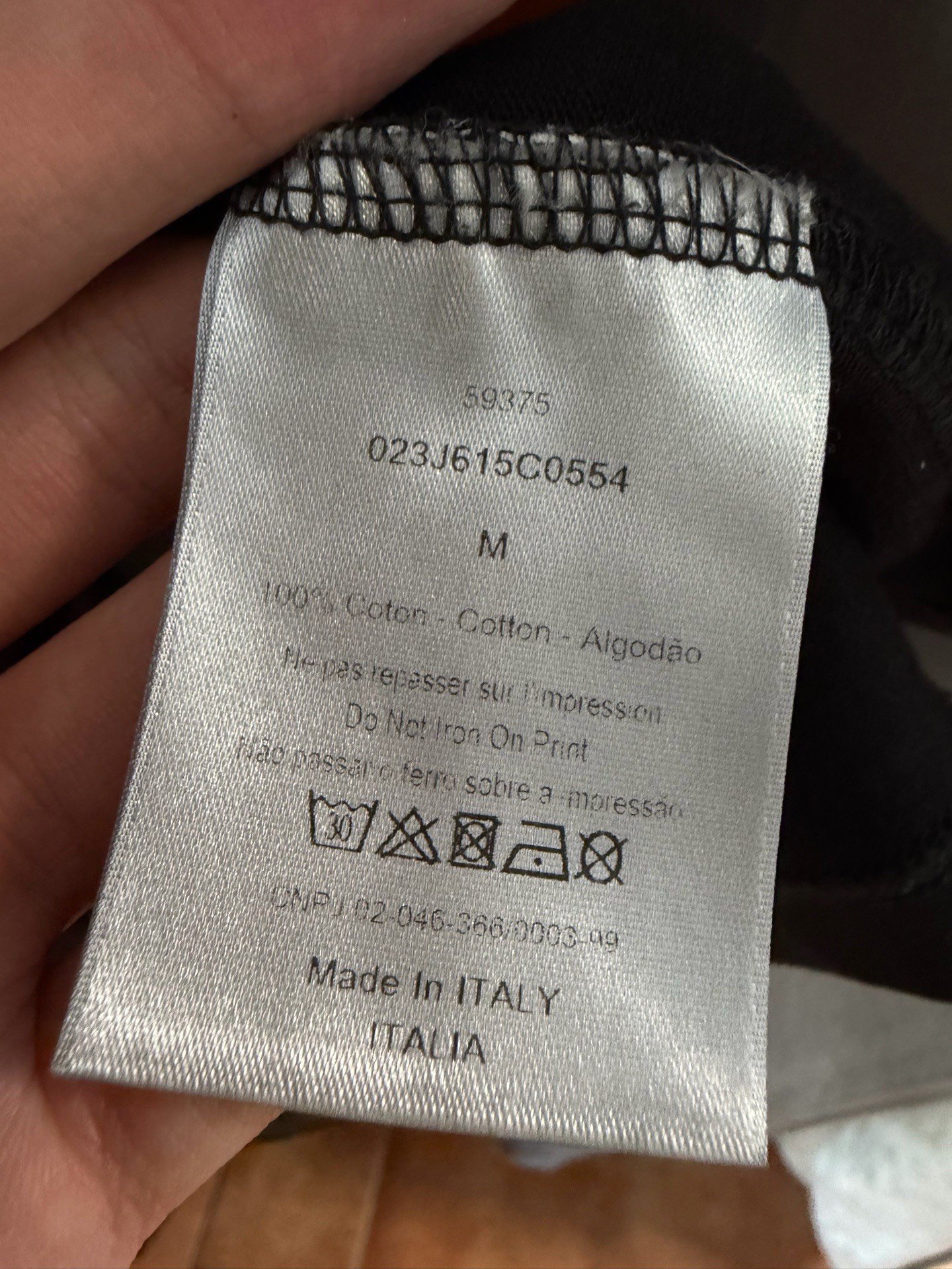 Dior x Daniel Arsham Basketball Print T-shirt — back