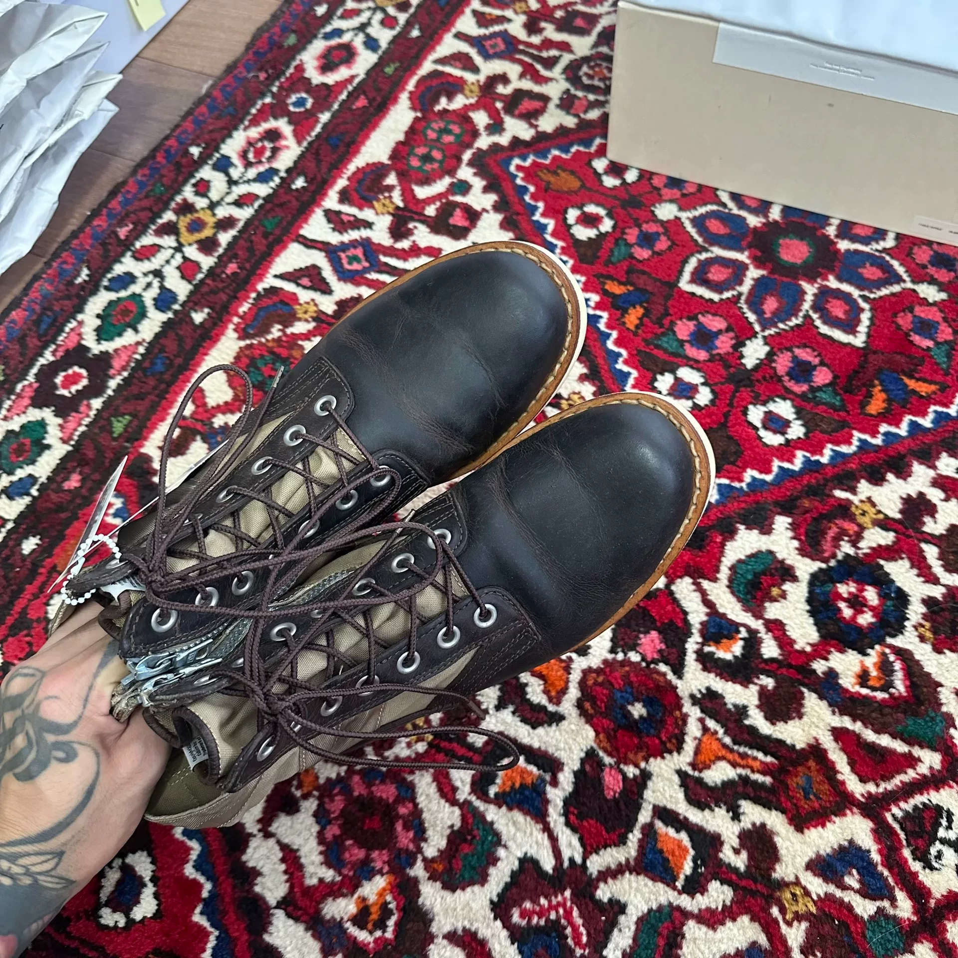 visvim 10ss 7-hole boots — detail
