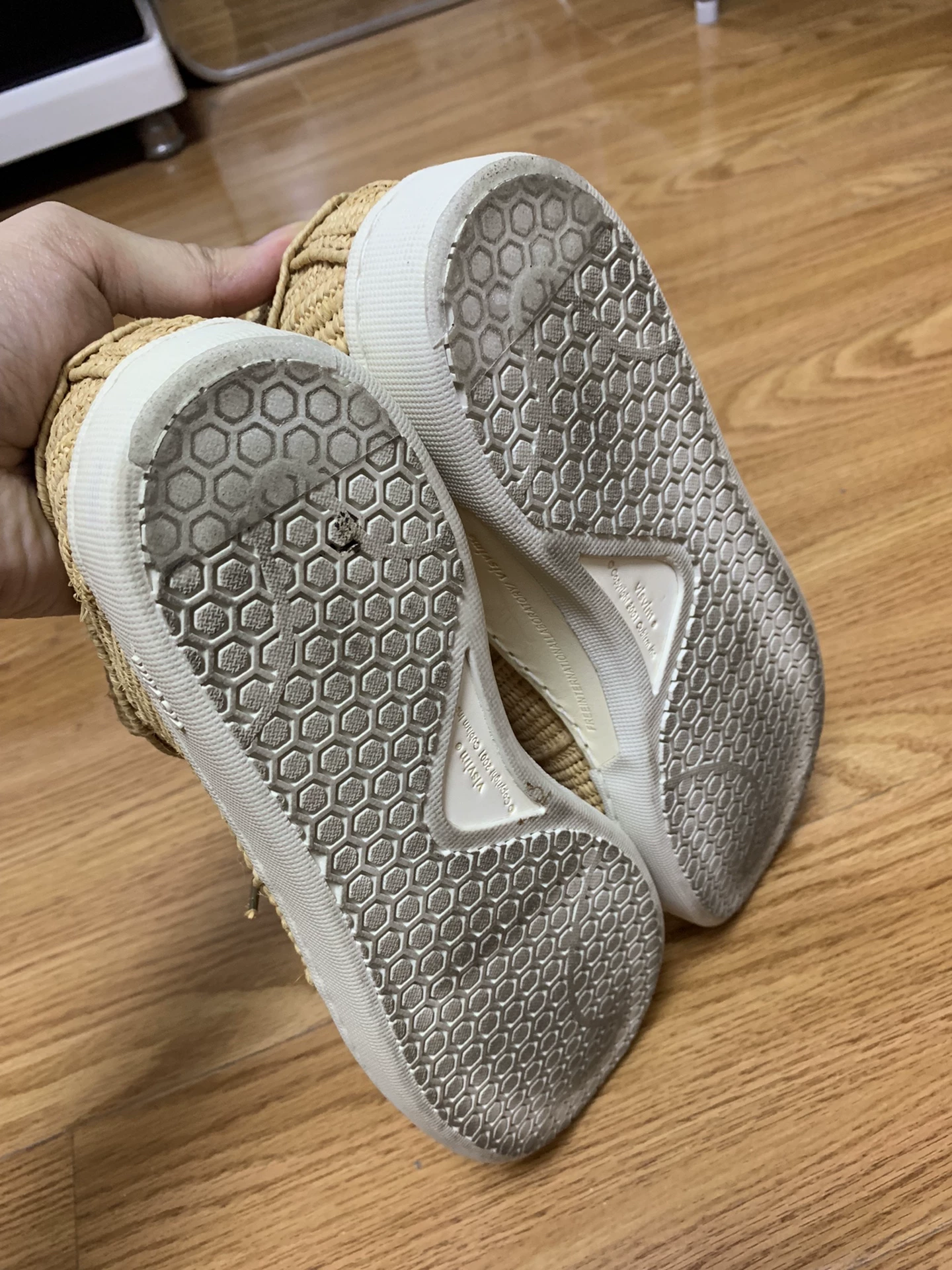 visvim Foley Raffia Folk Shoes — back