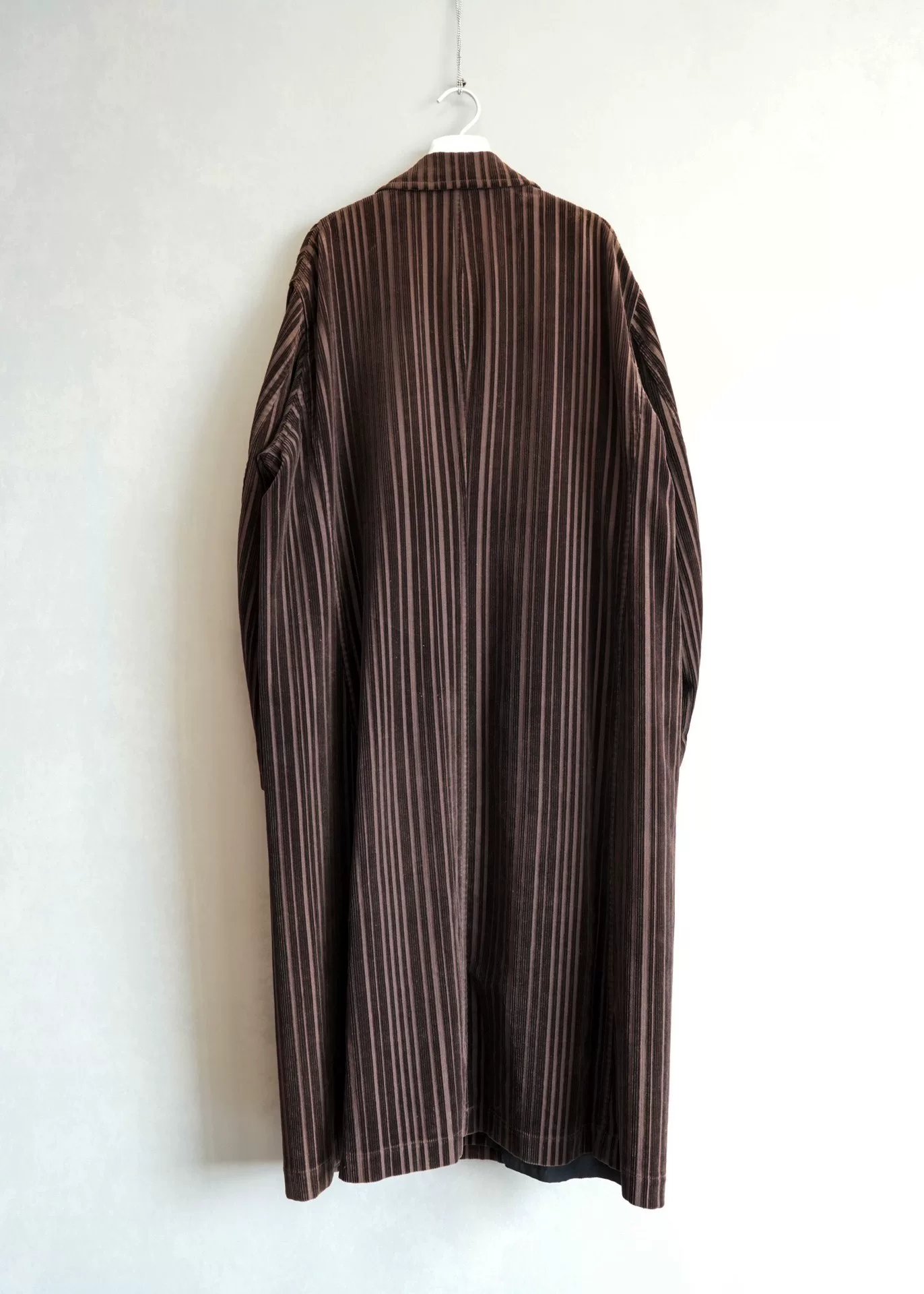 Yohji Yamamoto 96AW Striped Corduroy Coat — detail