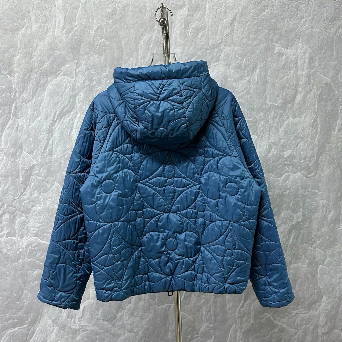 Louis Vuitton Monogram Quilted Hooded Jacket — back