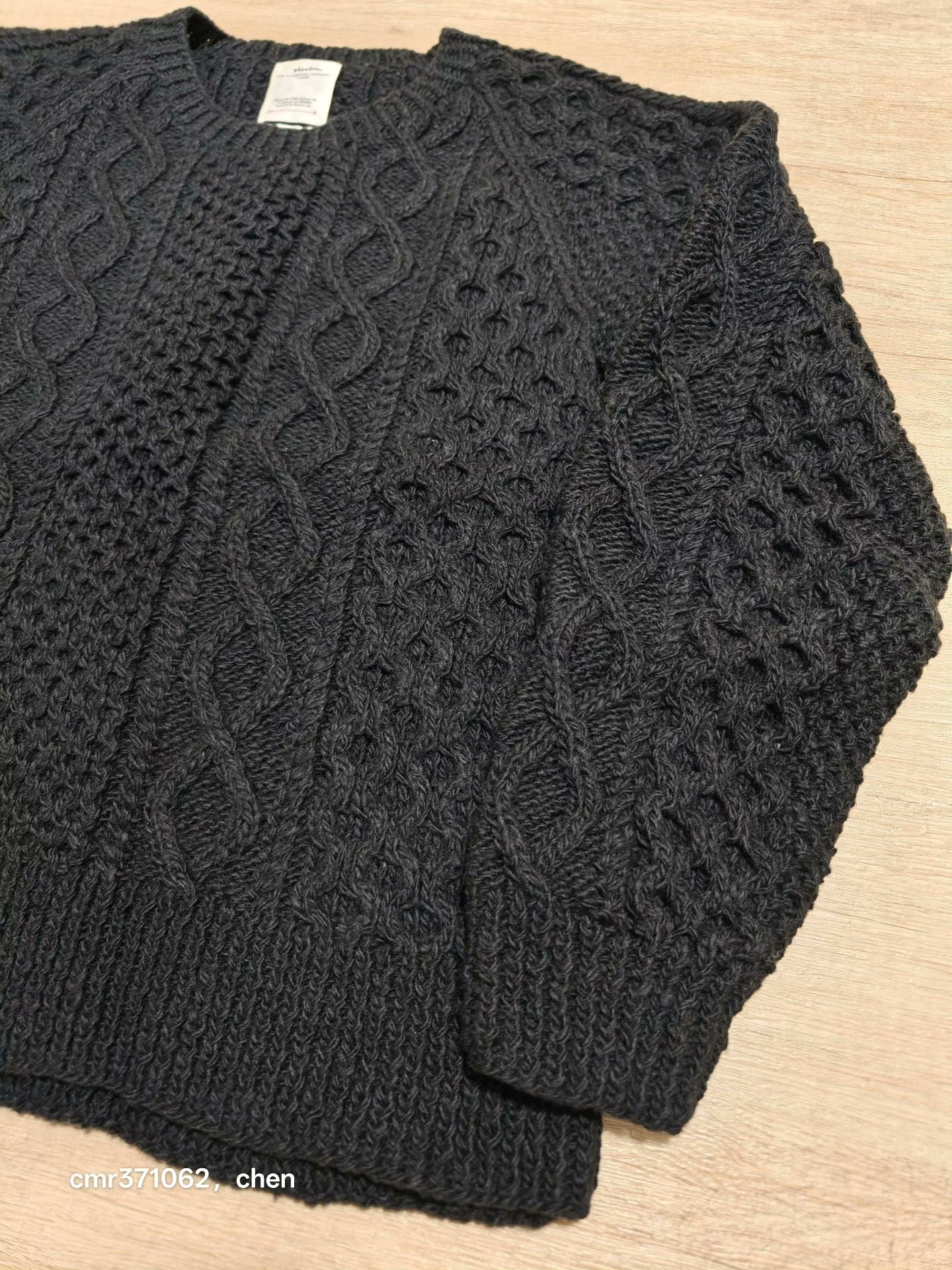 VISVIM 19AW GALWAY CREW HAND-KNIT — detail