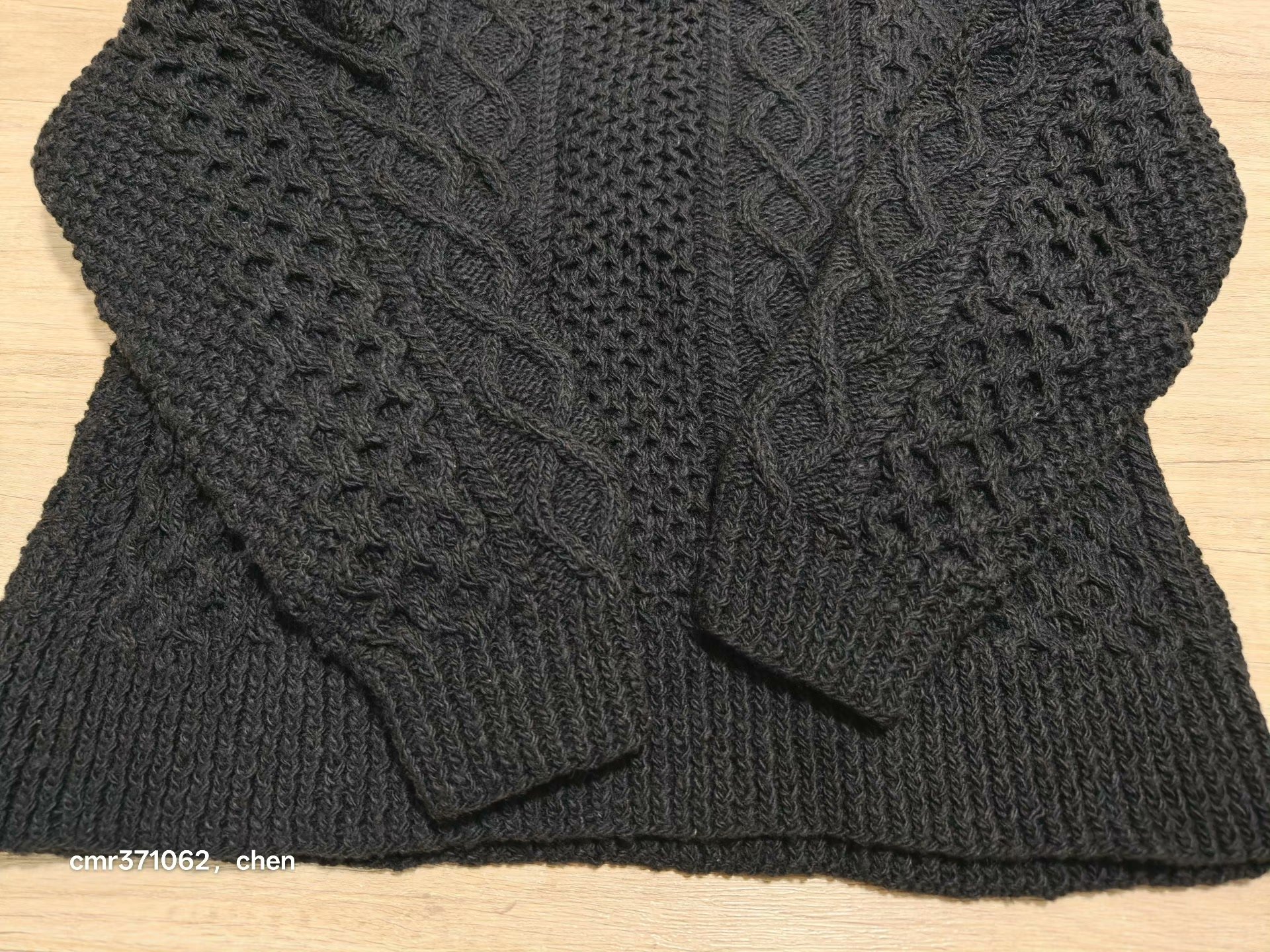 VISVIM 19AW GALWAY CREW HAND-KNIT — back