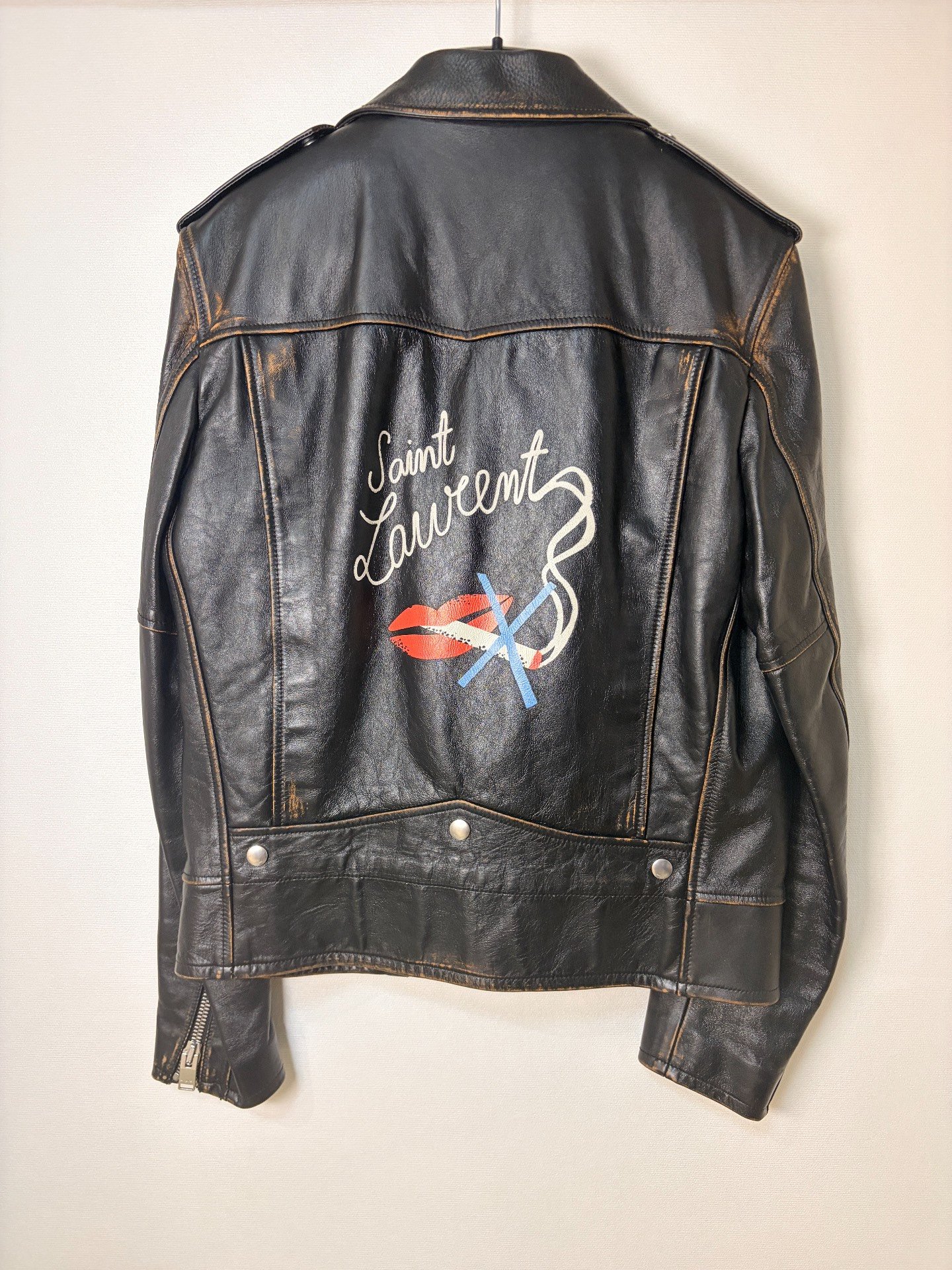 Saint Laurent NoSmoking Biker Leather Jacket