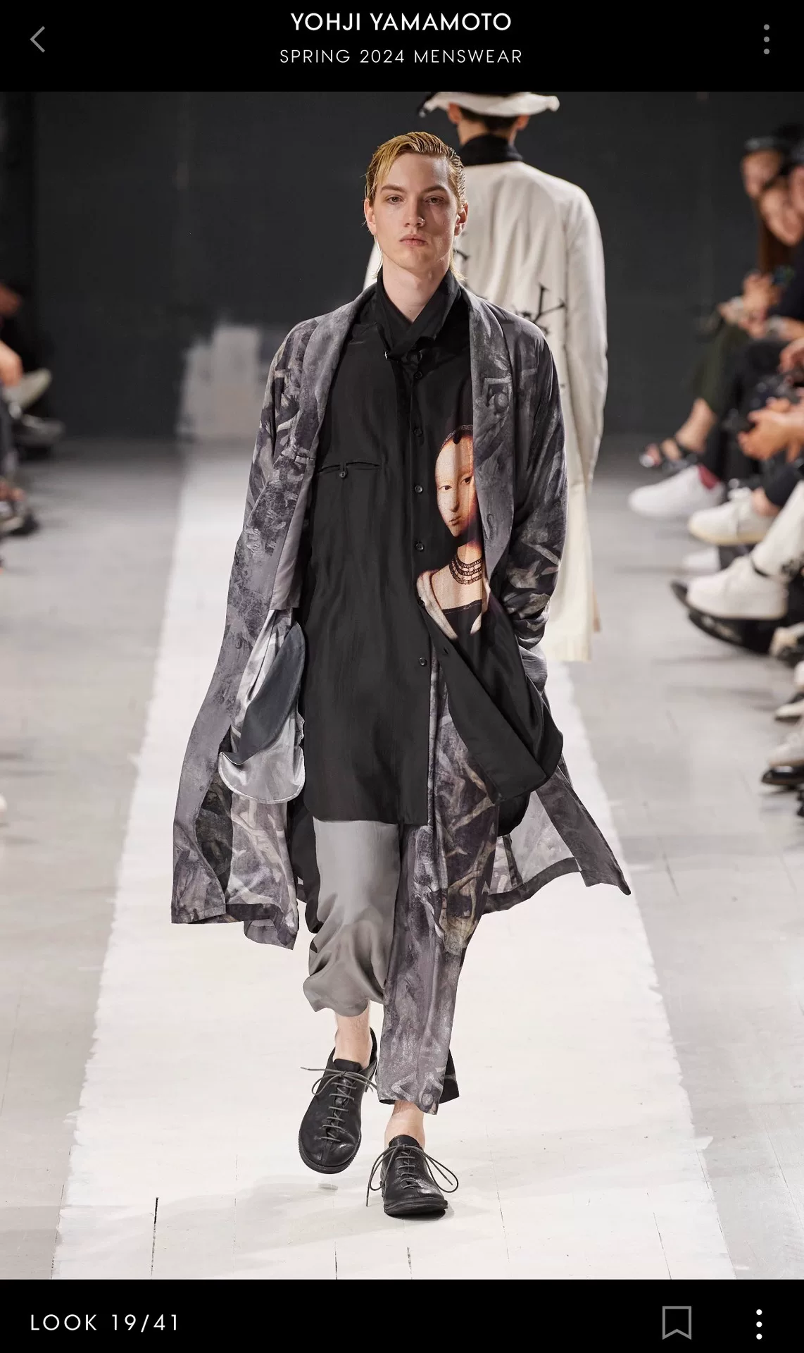 Yohji Yamamoto 24SS Look19 Coat — front