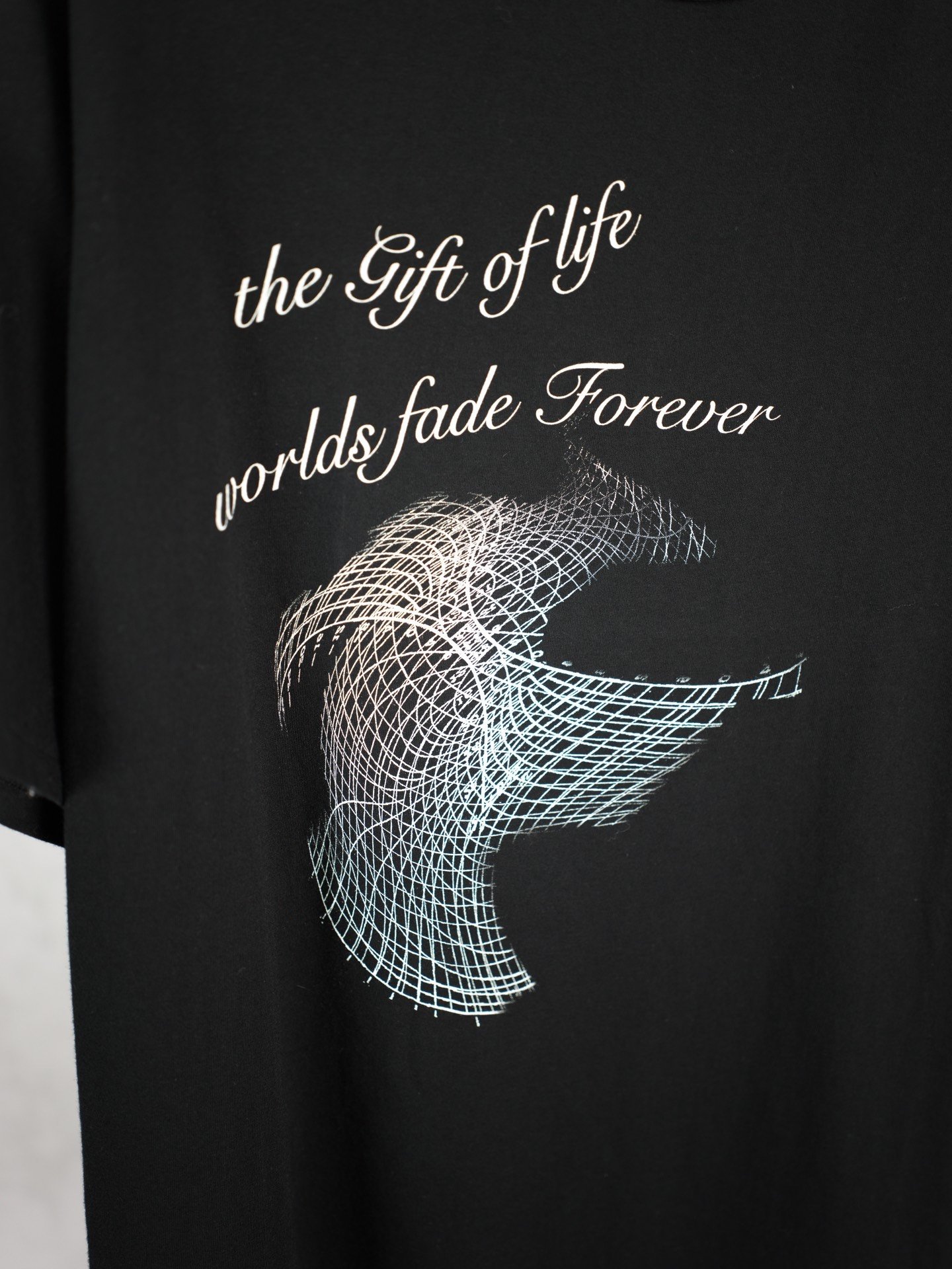 Yohji Yamamoto 24AW 3D Wireframe Cotton Tee — front