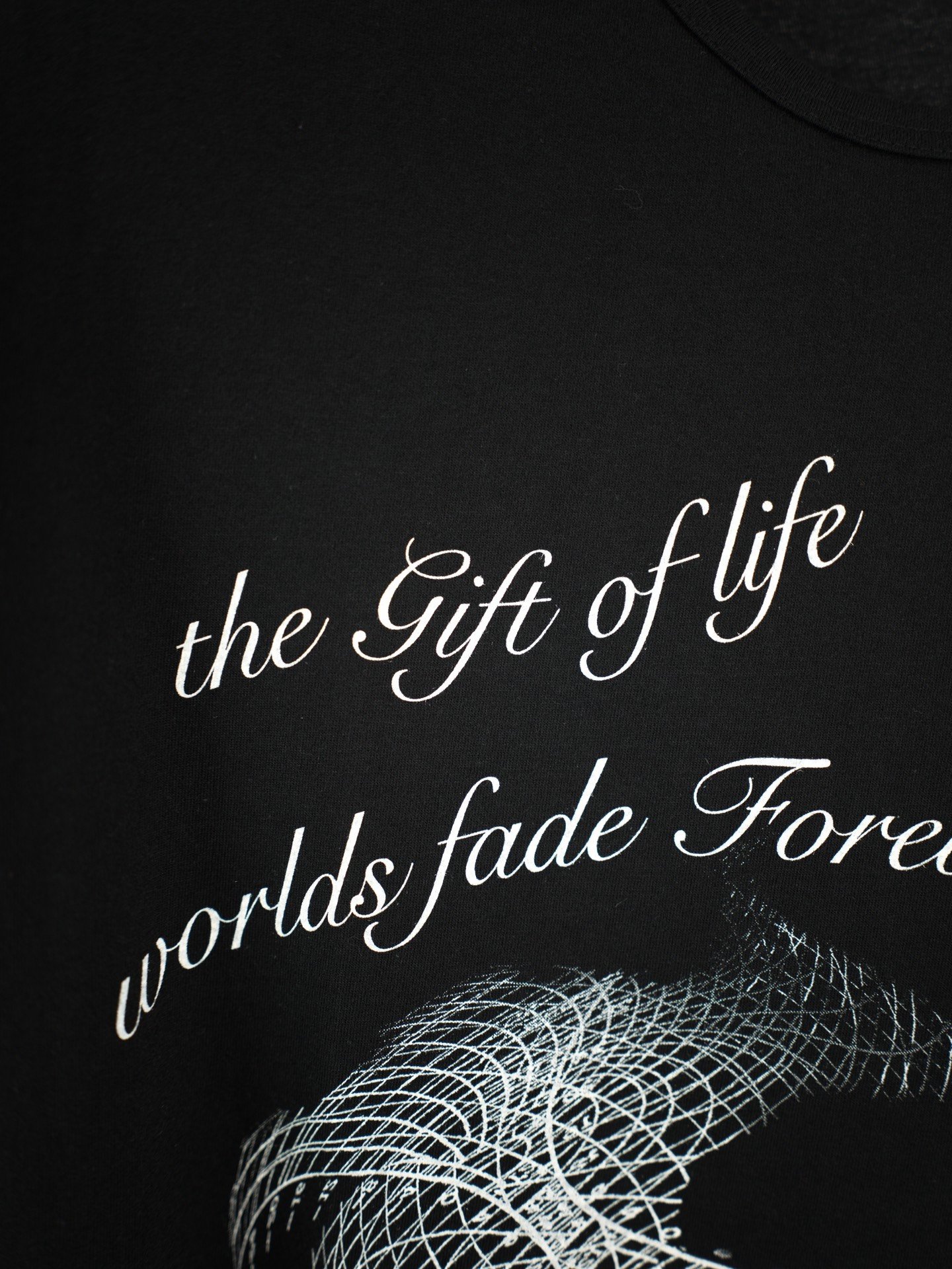 Yohji Yamamoto 24AW 3D Wireframe Cotton Tee — detail