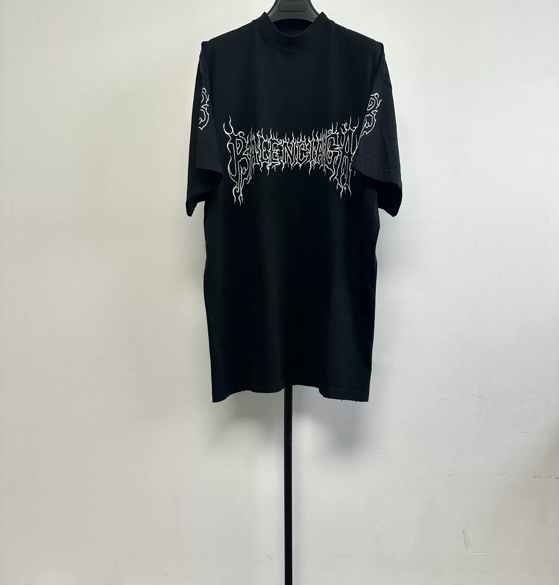 Balenciaga Letter Print Crewneck Short-Sleeve T-Shirt