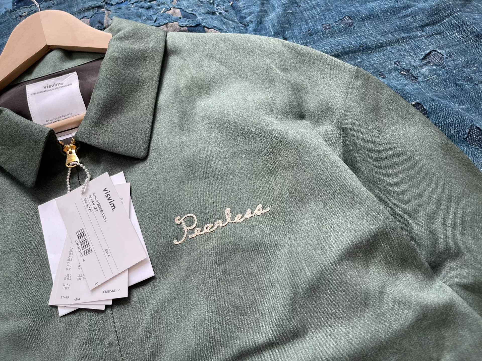 visvim 24AW Alcan Jkt Green Jacket — label