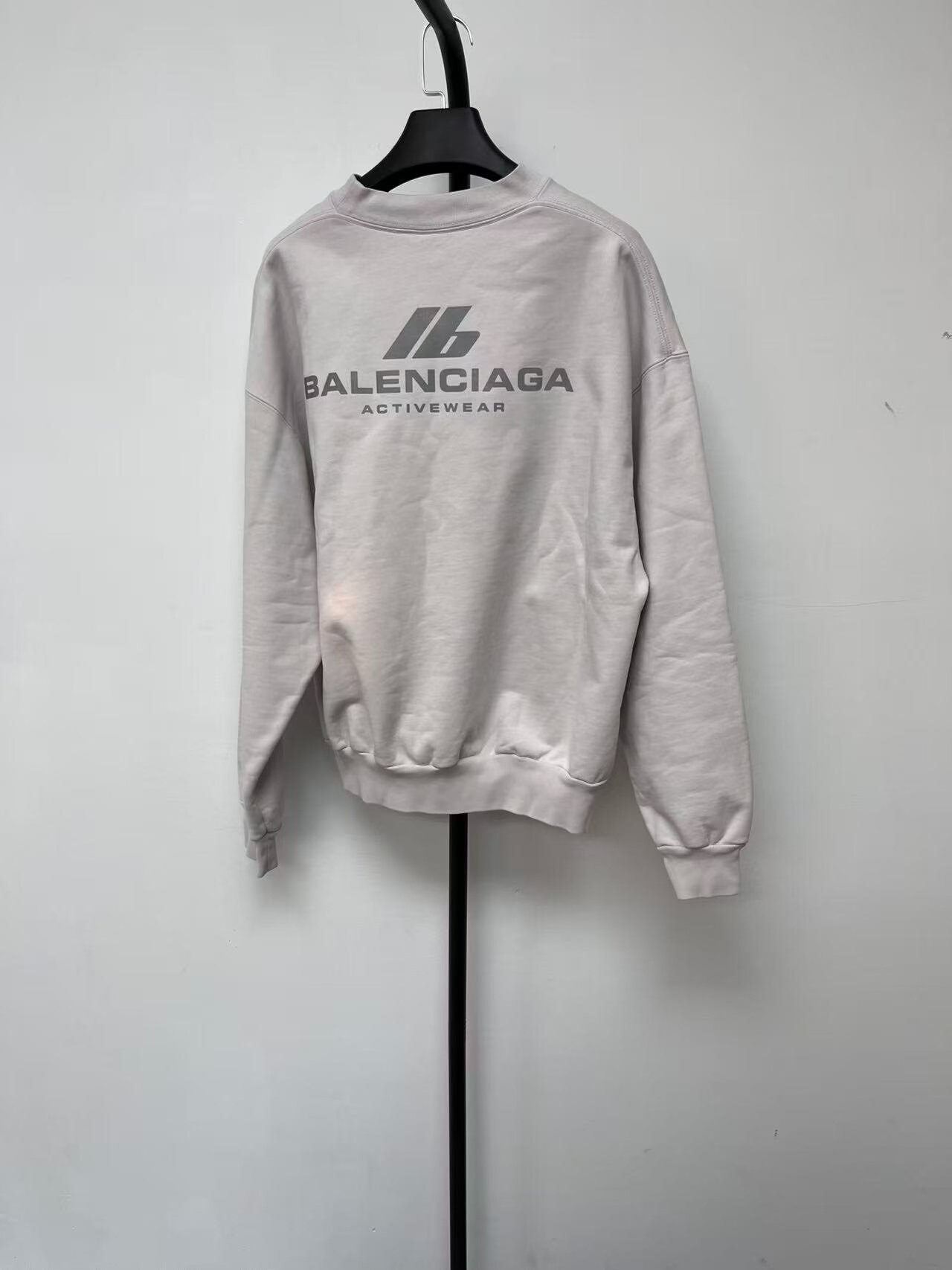Balenciaga Logo Print Crewneck Sweatshirt — front