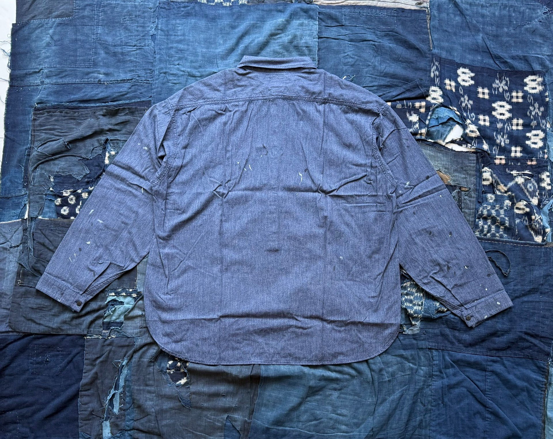 Visvim 1910 P.O. Chambray L/S Shirt — front