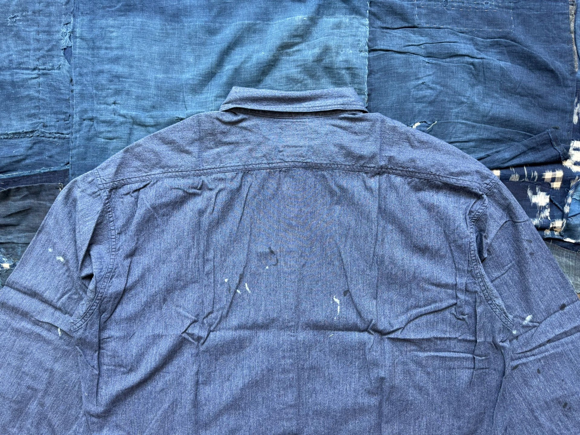 Visvim 1910 P.O. Chambray L/S Shirt — label
