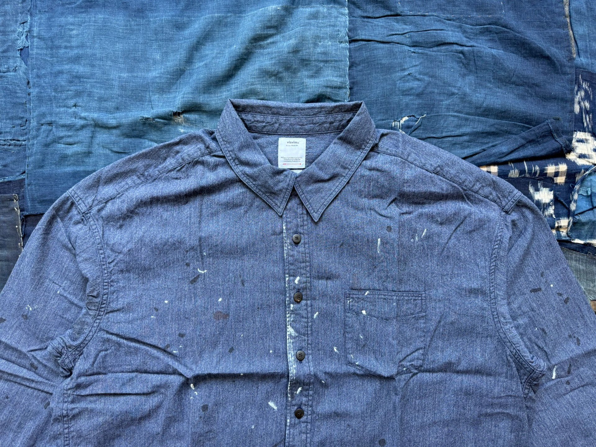 Visvim 1910 P.O. Chambray L/S Shirt — back