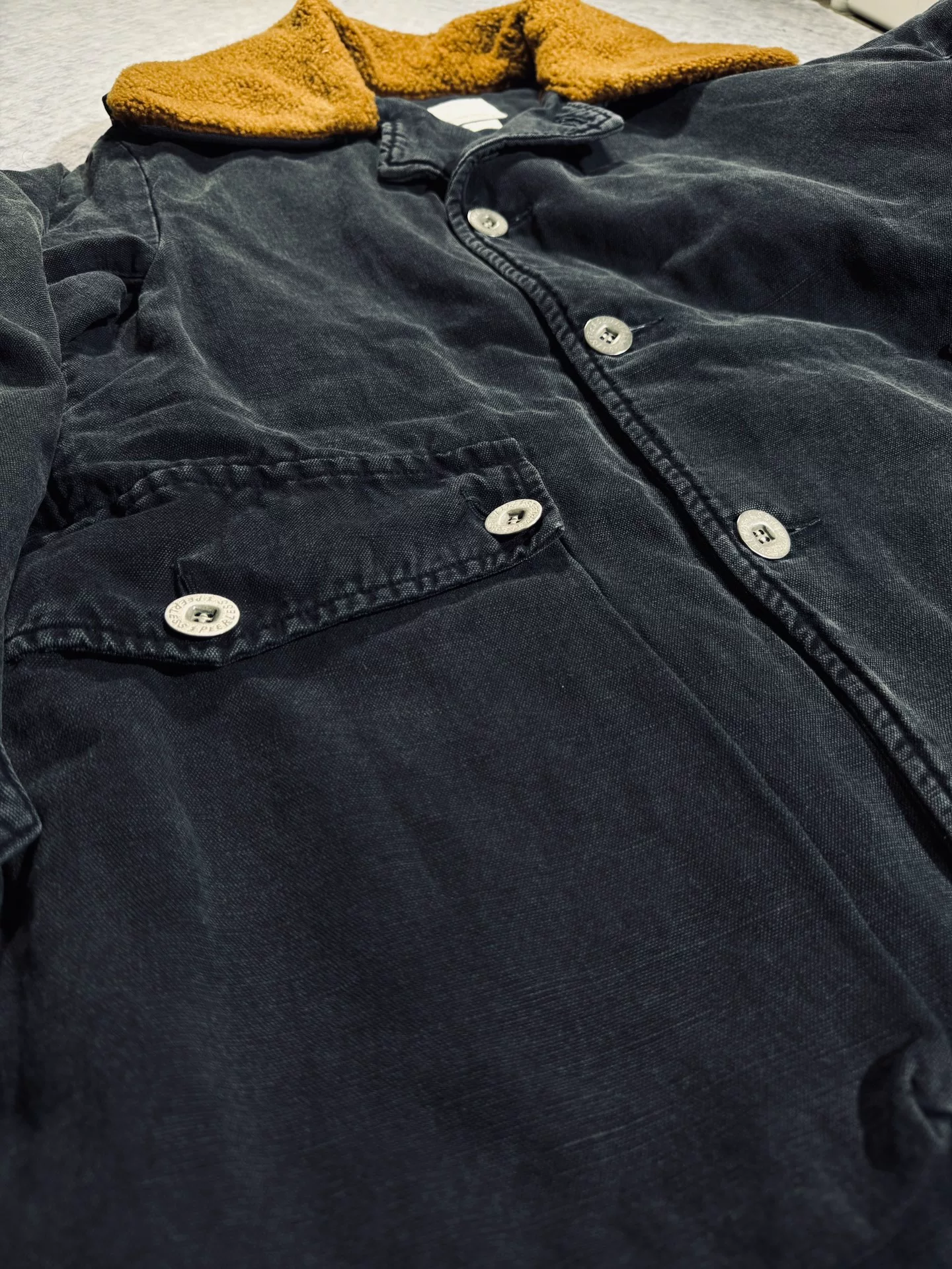visvim Winfield Fur Coat — detail