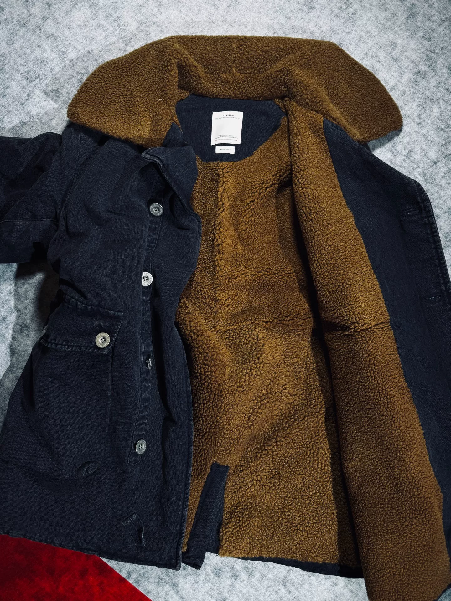 visvim Winfield Fur Coat — back