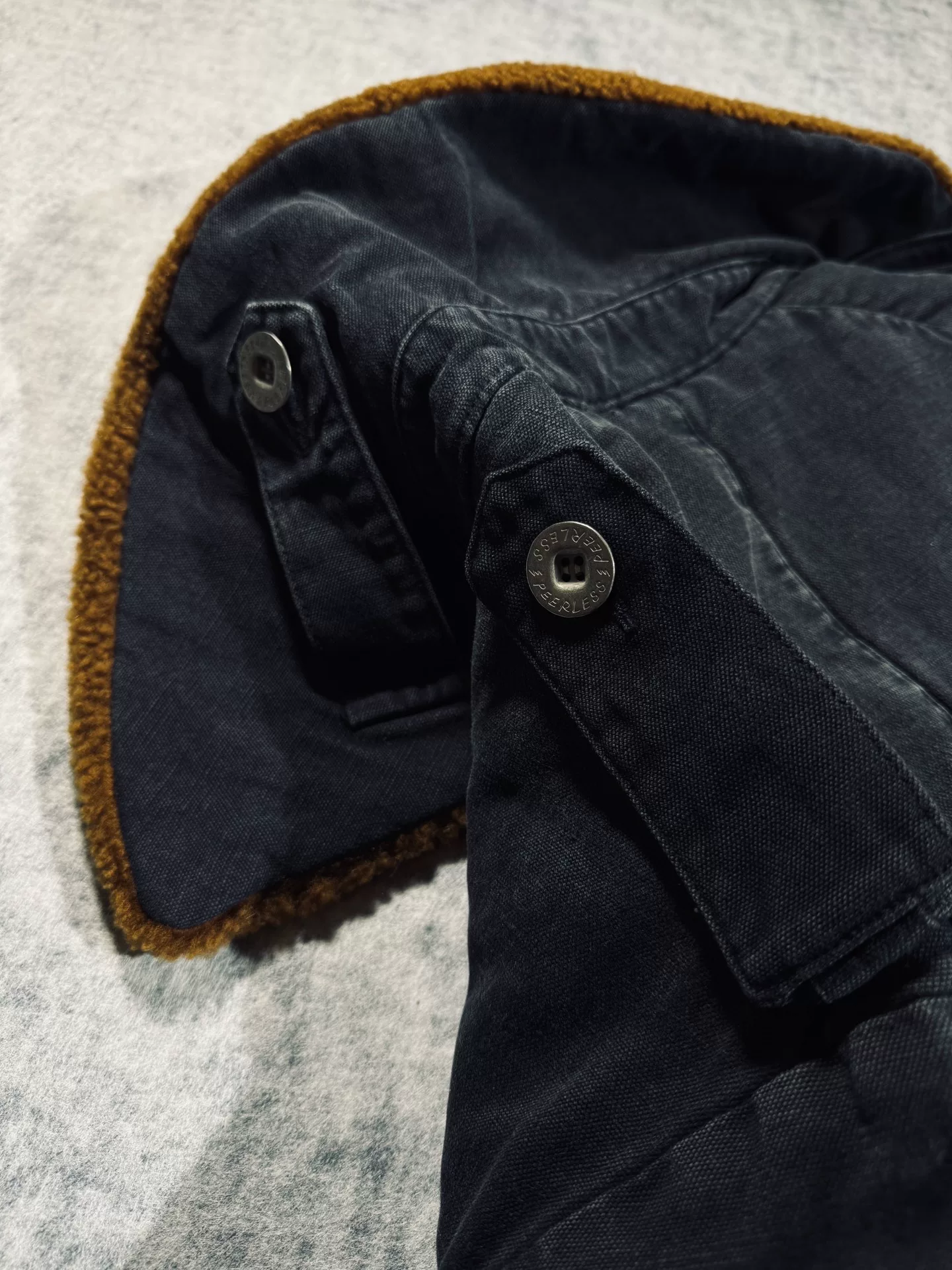 visvim Winfield Fur Coat — label