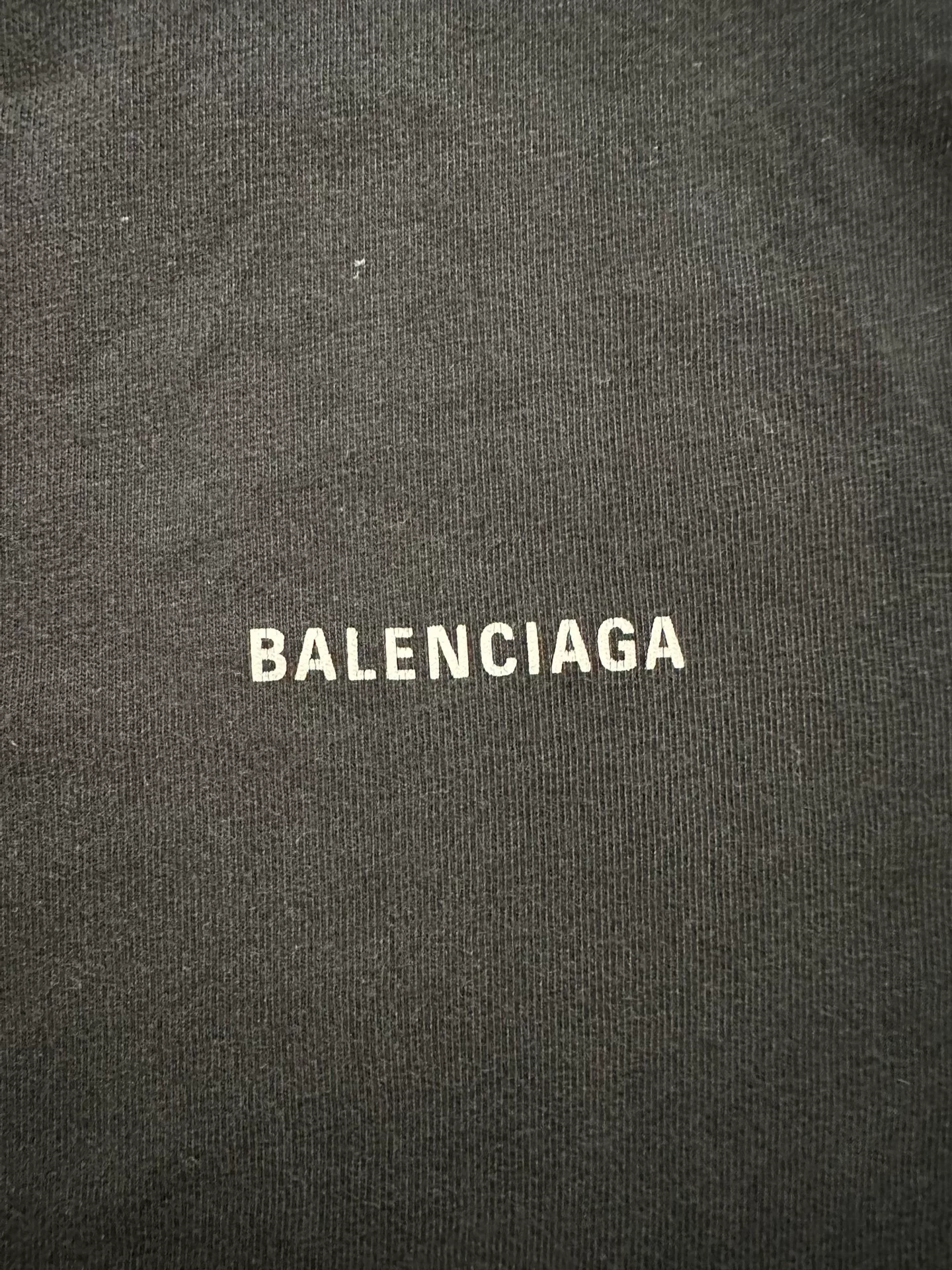 Balenciaga White Logo Short-Sleeve T-Shirt — detail
