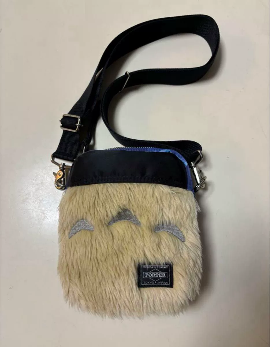 Porter x Totoro Plush Crossbody Bag