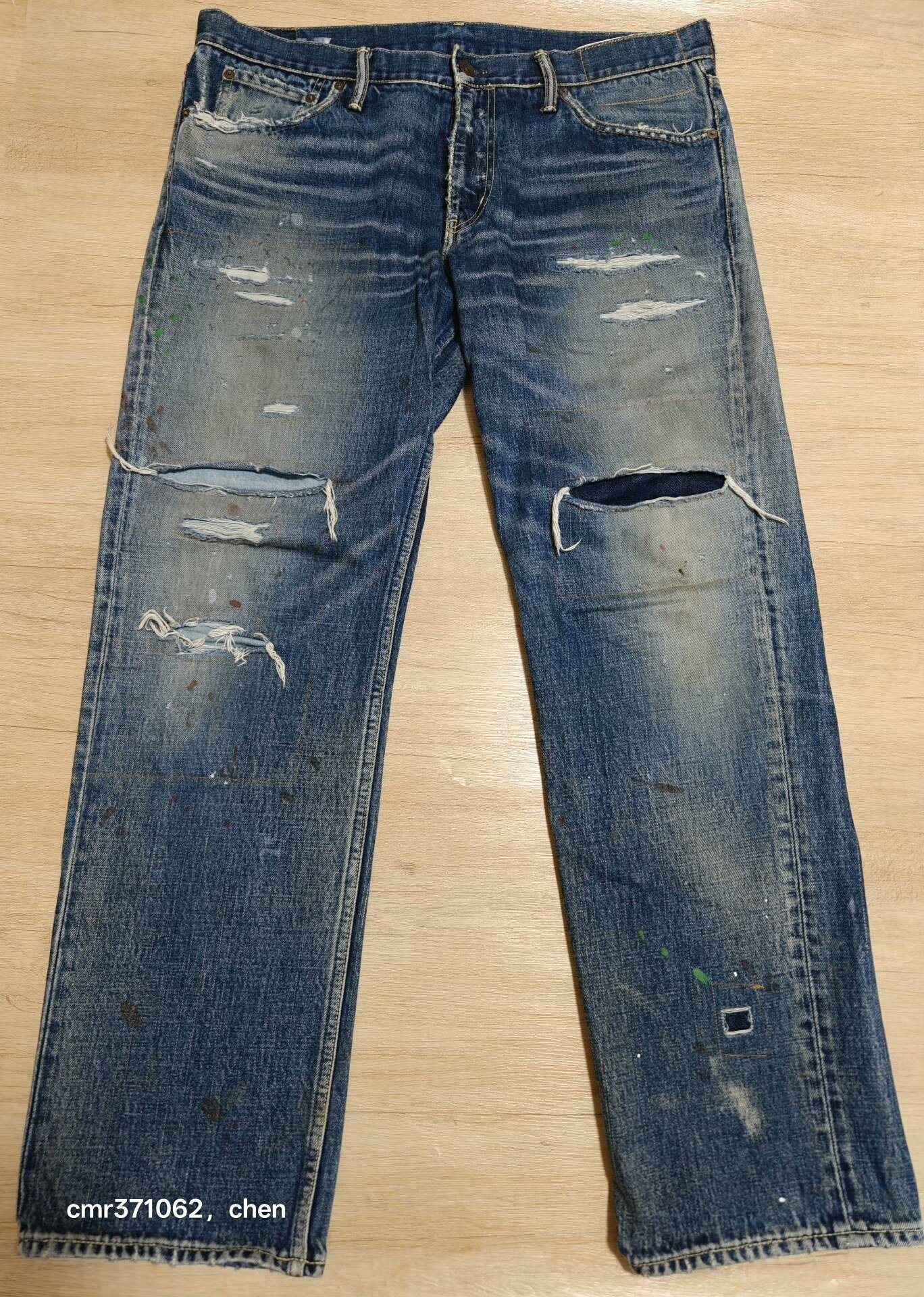 visvim 19ss Spot 03 D17 Distressed Jeans