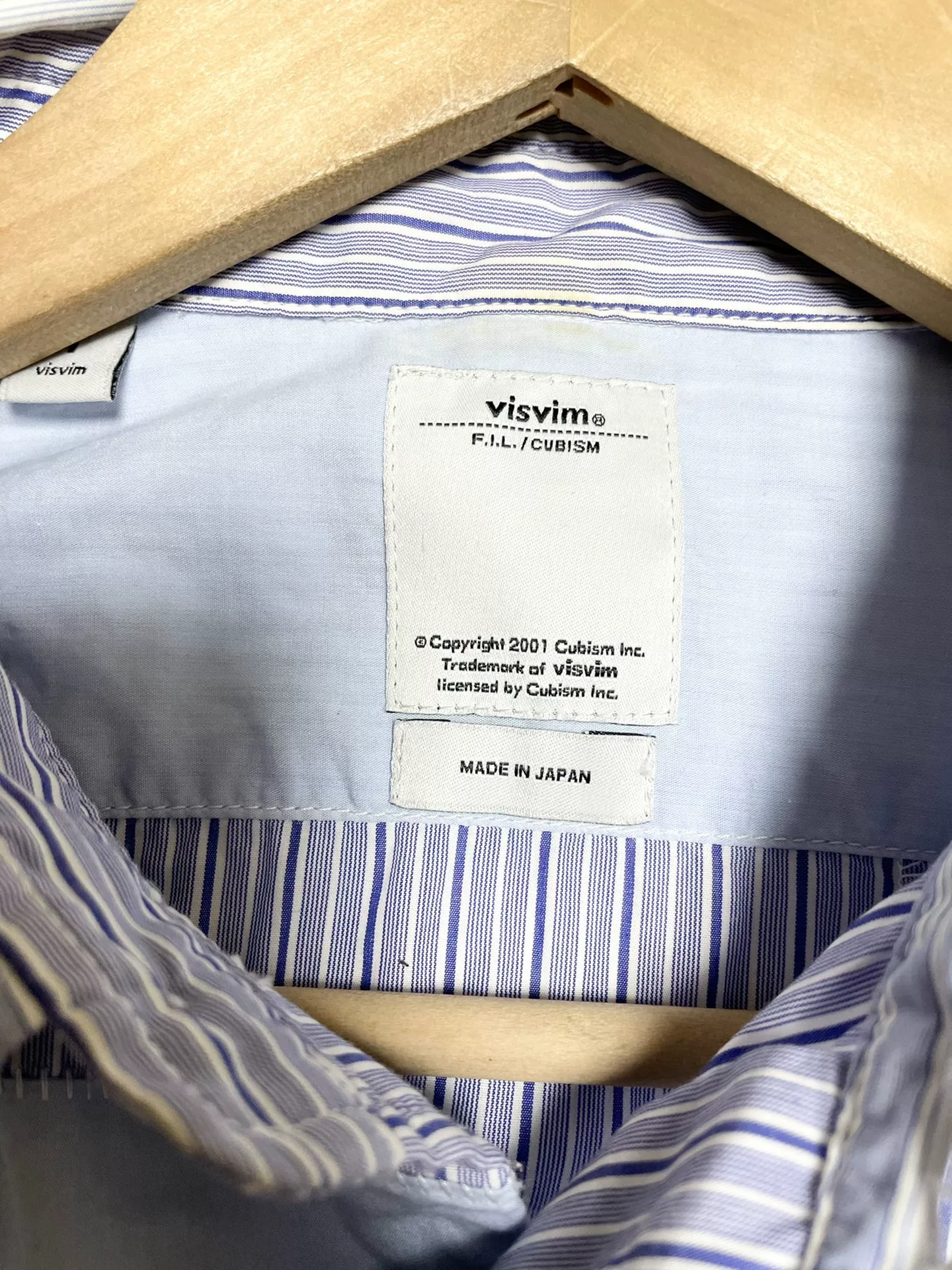 VISVIM Patchwork Shirt — label