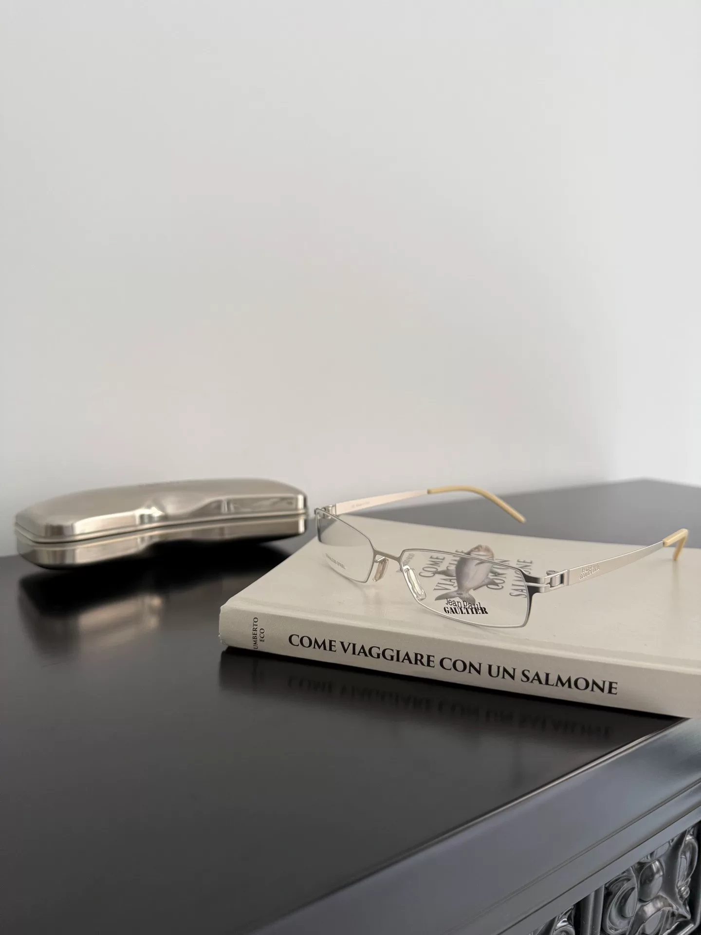 Jean Paul Gaultier Runway Clear-Lens Glasses — front