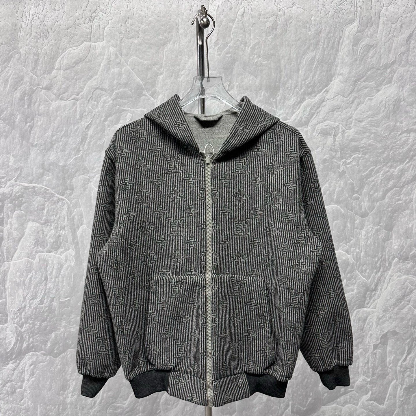 Louis Vuitton Embroidered Double-Sided Hooded Coat