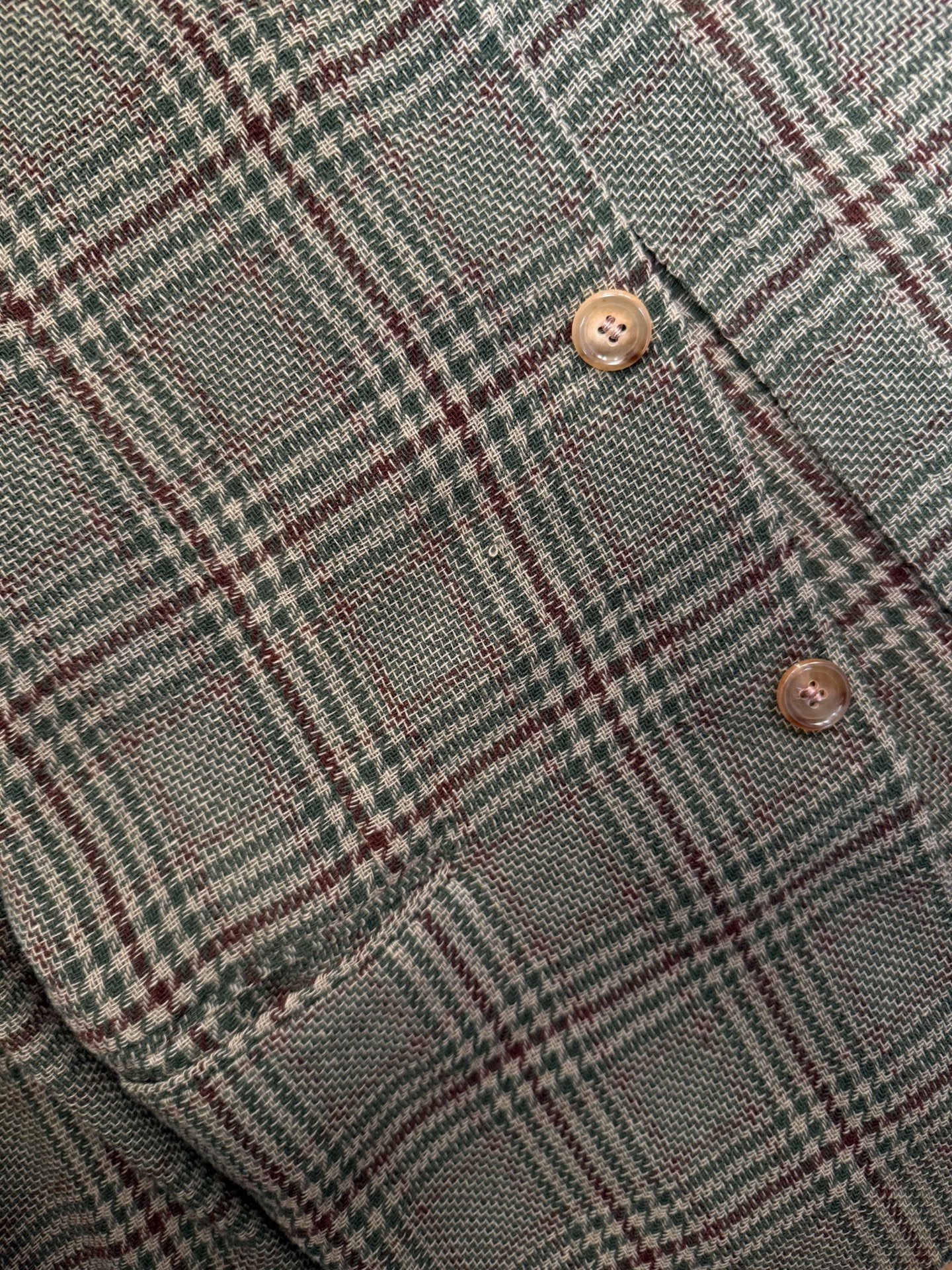Comme des Garcons 93SS Plaid Woven Runway Coat — label