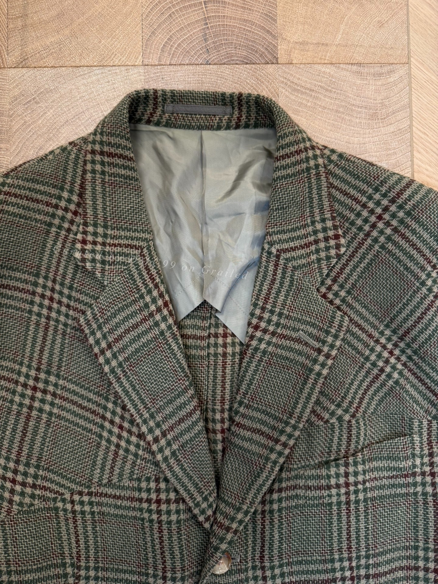 Comme des Garcons 93SS Plaid Woven Runway Coat — front