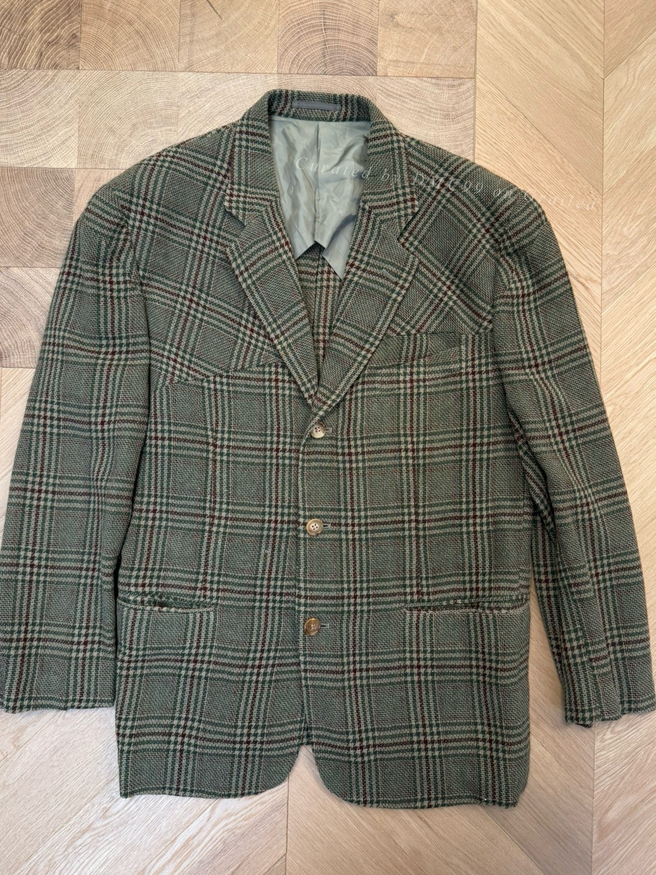 Comme des Garcons 93SS Plaid Woven Runway Coat