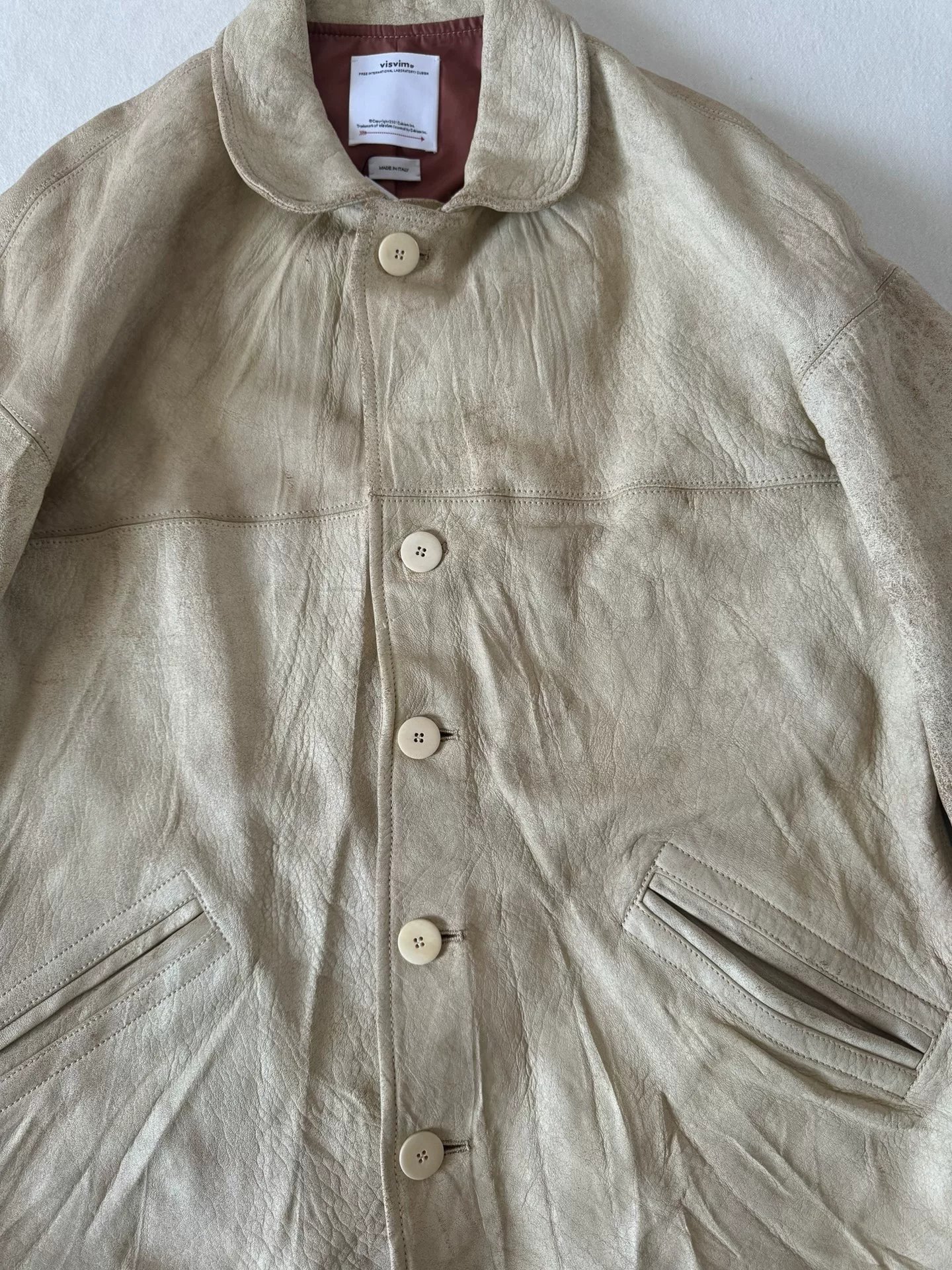 Visvim 23AW Eton Leather Jacket — back