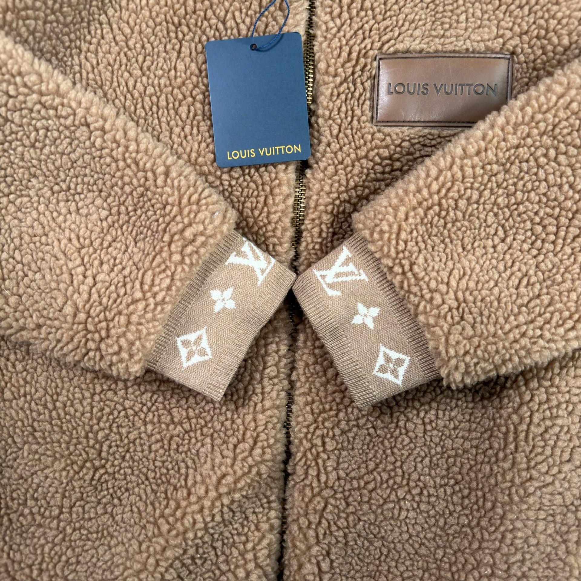 Louis Vuitton Brown Monogram Teddy Coat — back