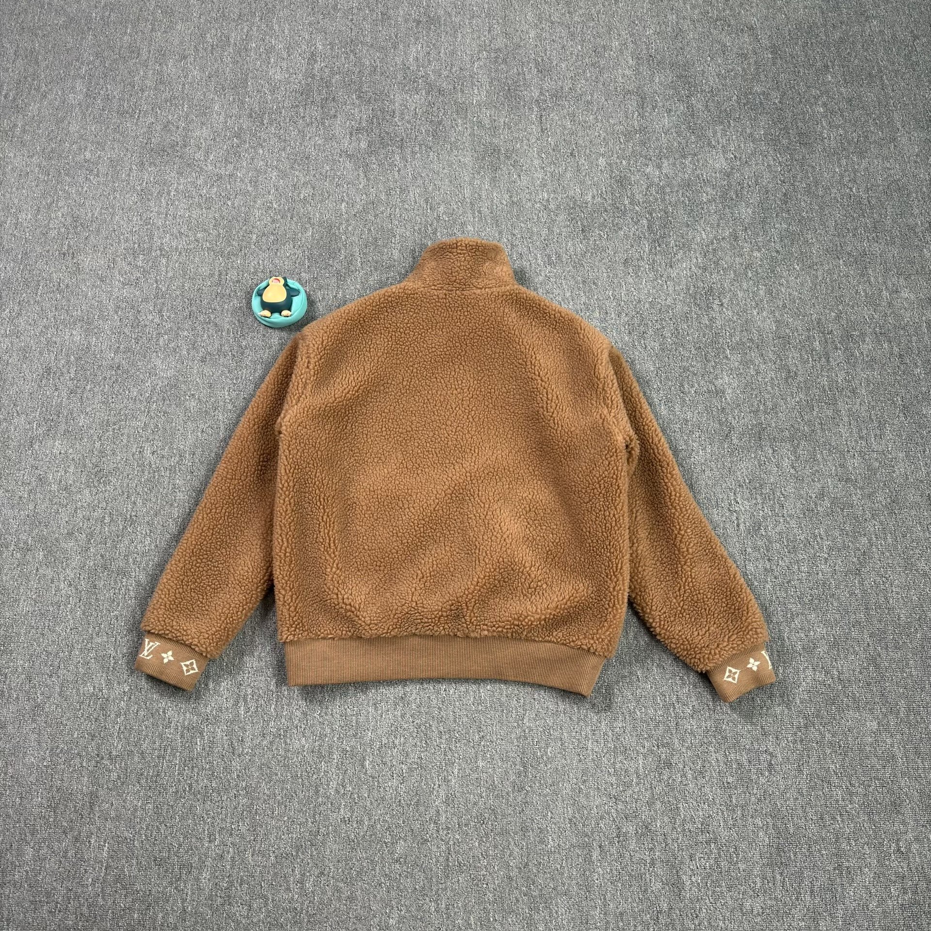 Louis Vuitton Brown Monogram Teddy Coat — front