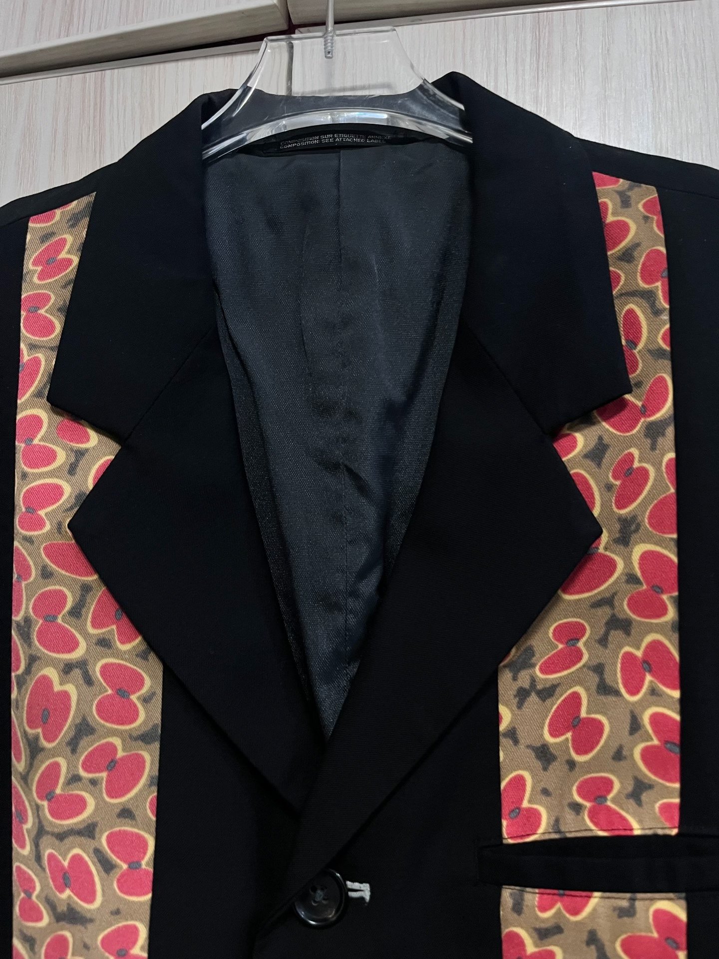 Yohji Yamamoto 99ss Patterned Blazer — detail
