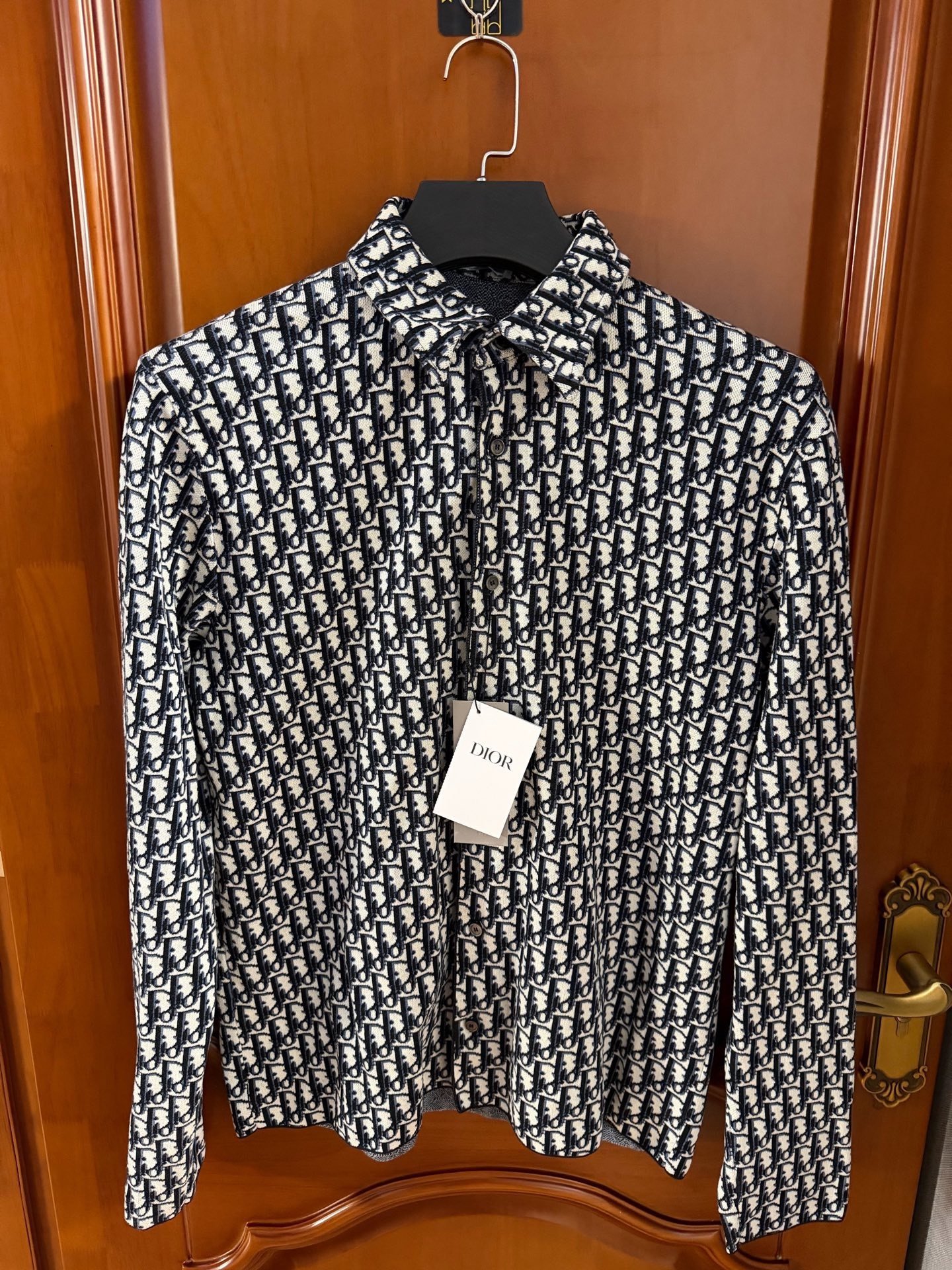 Dior All-Over Logo Long-Sleeve Shirt