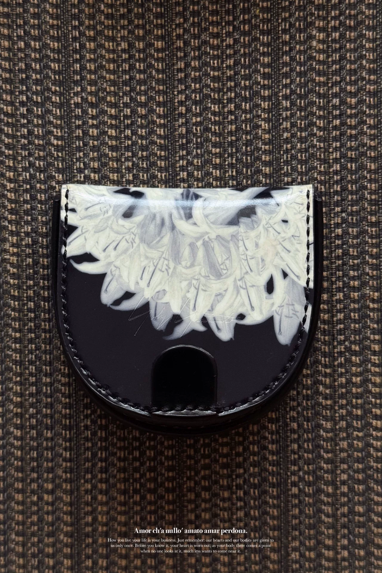 Yohji Yamamoto 20ss Lily Asura Leather Wallet — detail