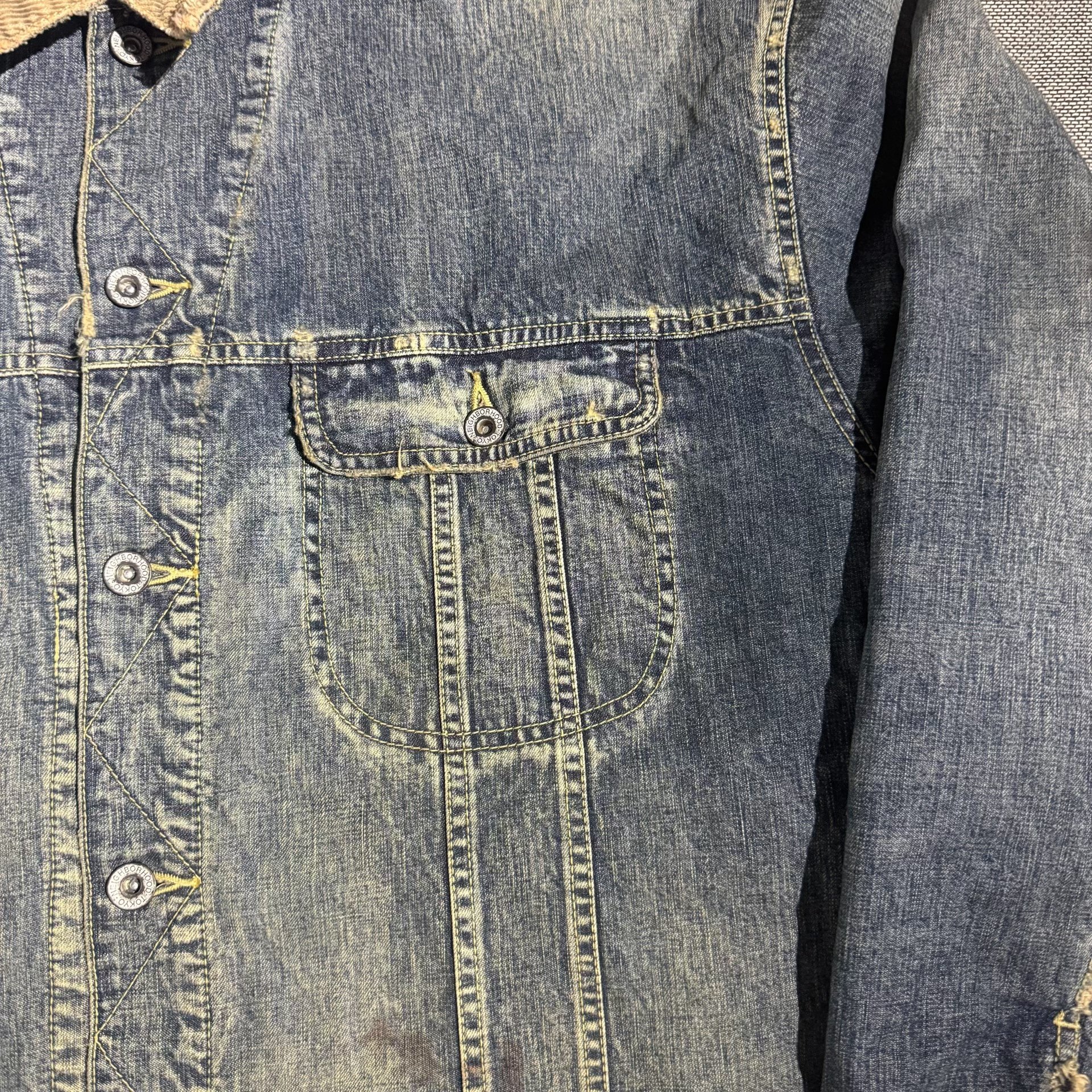 Neighborhood 23AW Savage Storm Rider Denim Jacket — back
