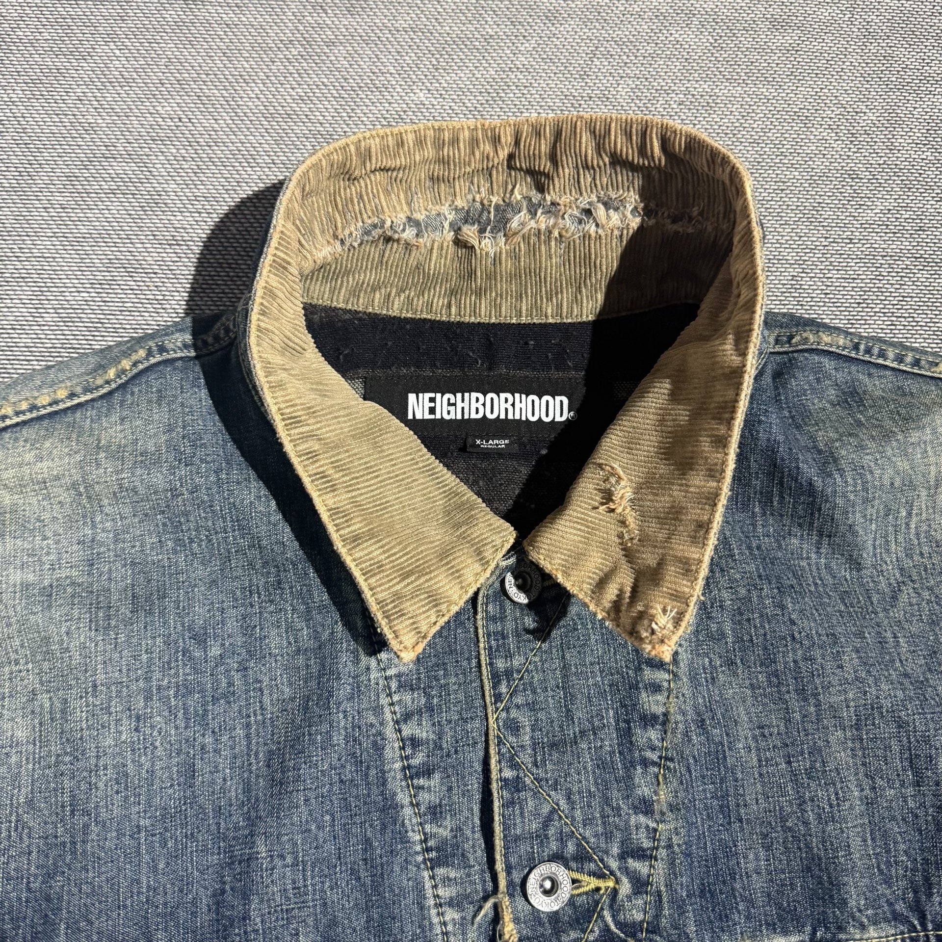 Neighborhood 23AW Savage Storm Rider Denim Jacket — detail